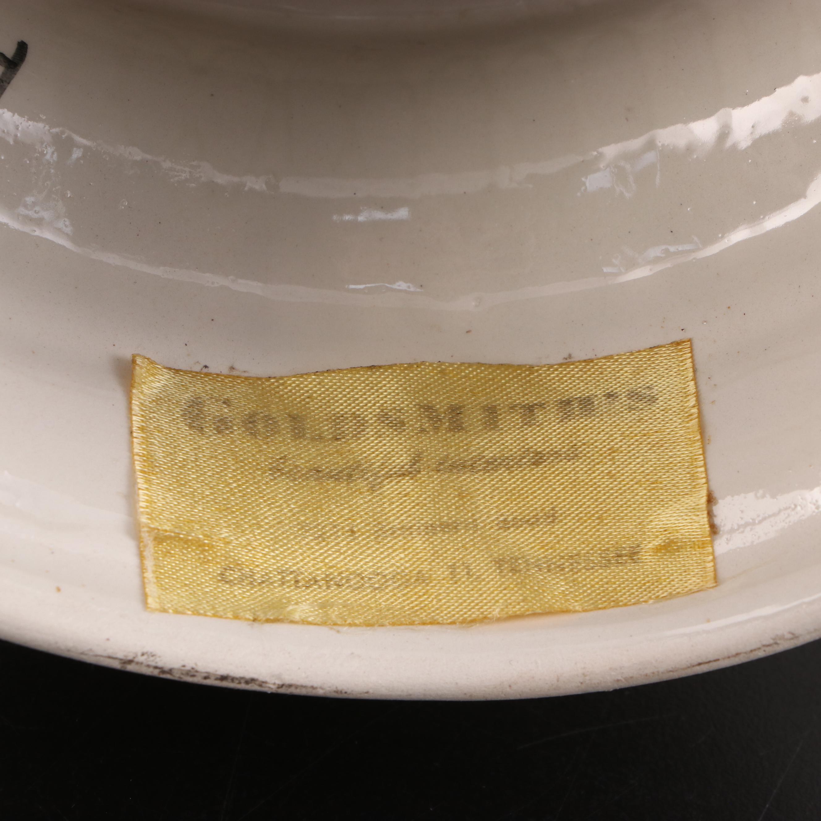 Italian Neoclassical Style Putti and Fruit Motif Ceramic Centerpiece