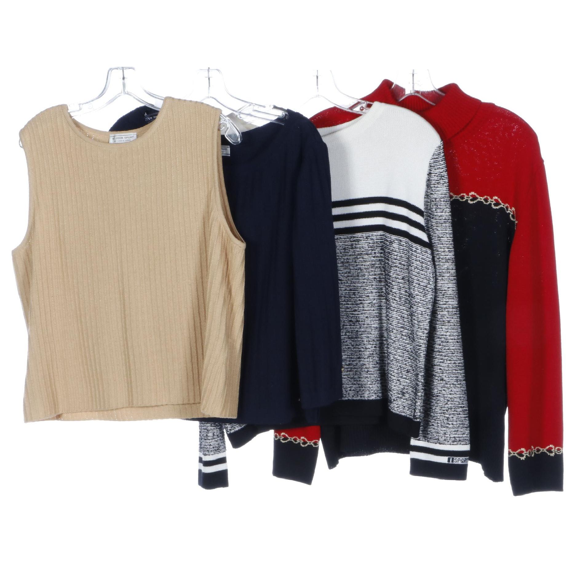 St. John Knit Sweaters and Sleeveless Knit Top