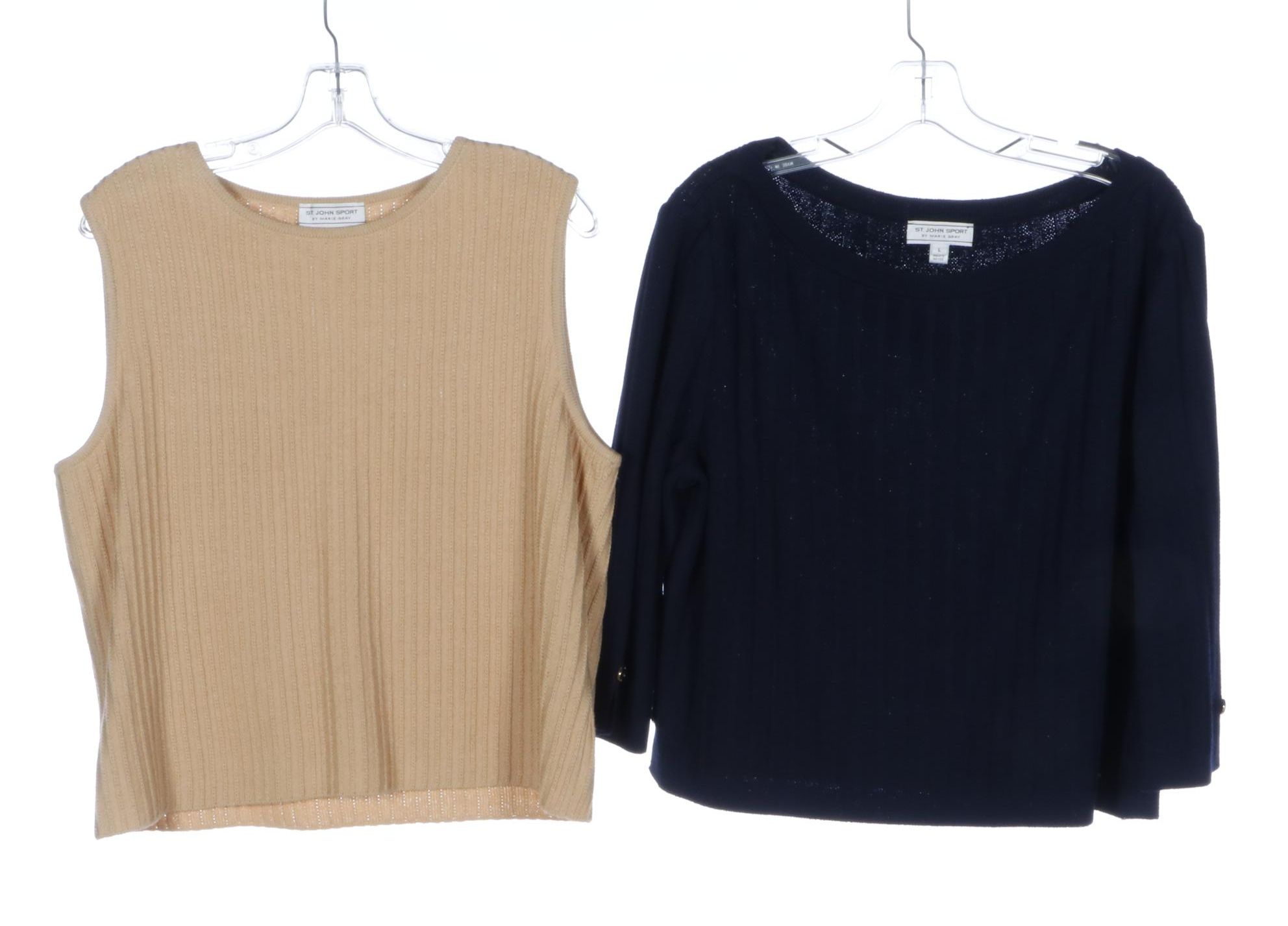 St. John Knit Sweaters and Sleeveless Knit Top