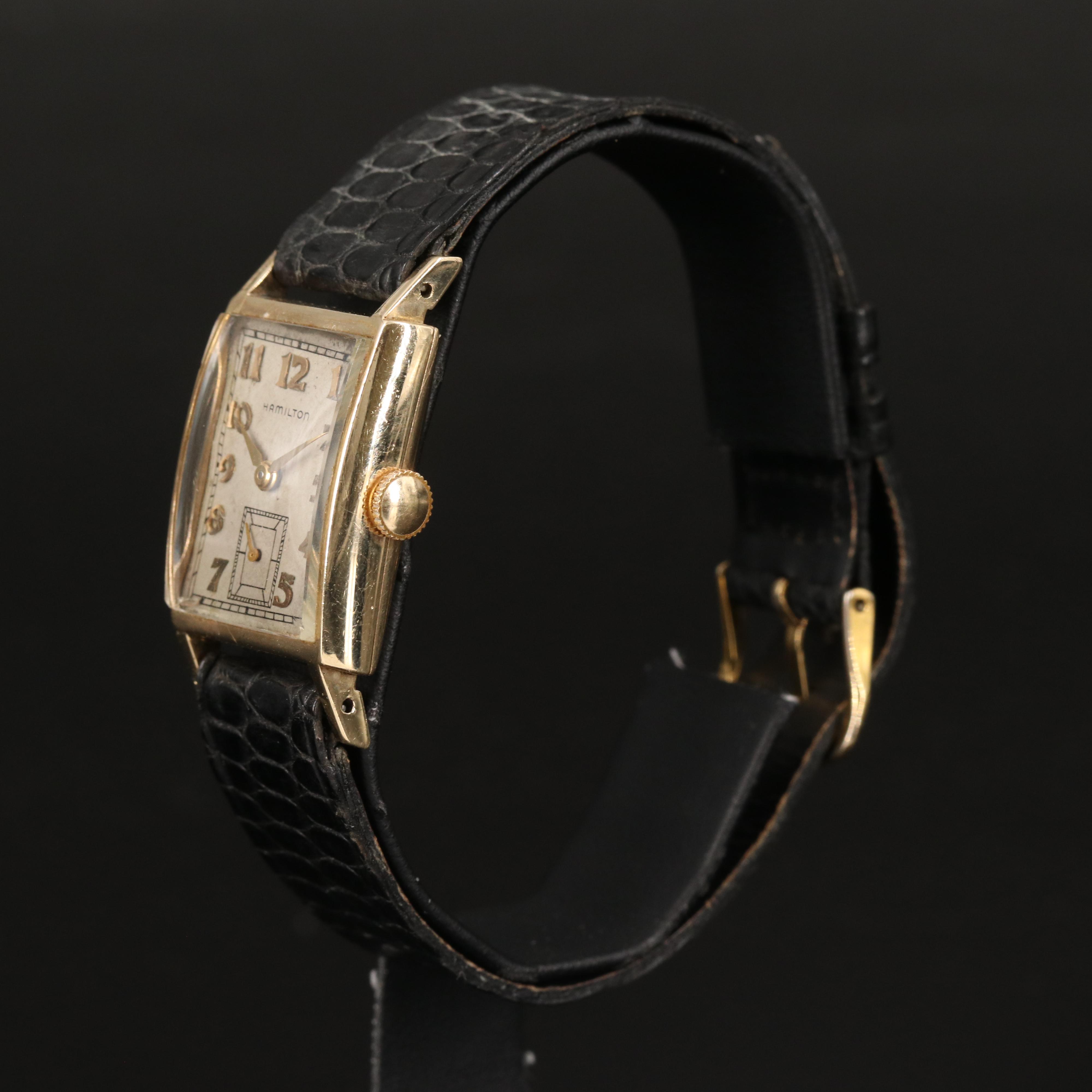 10K Hamilton Stem Wind Watch