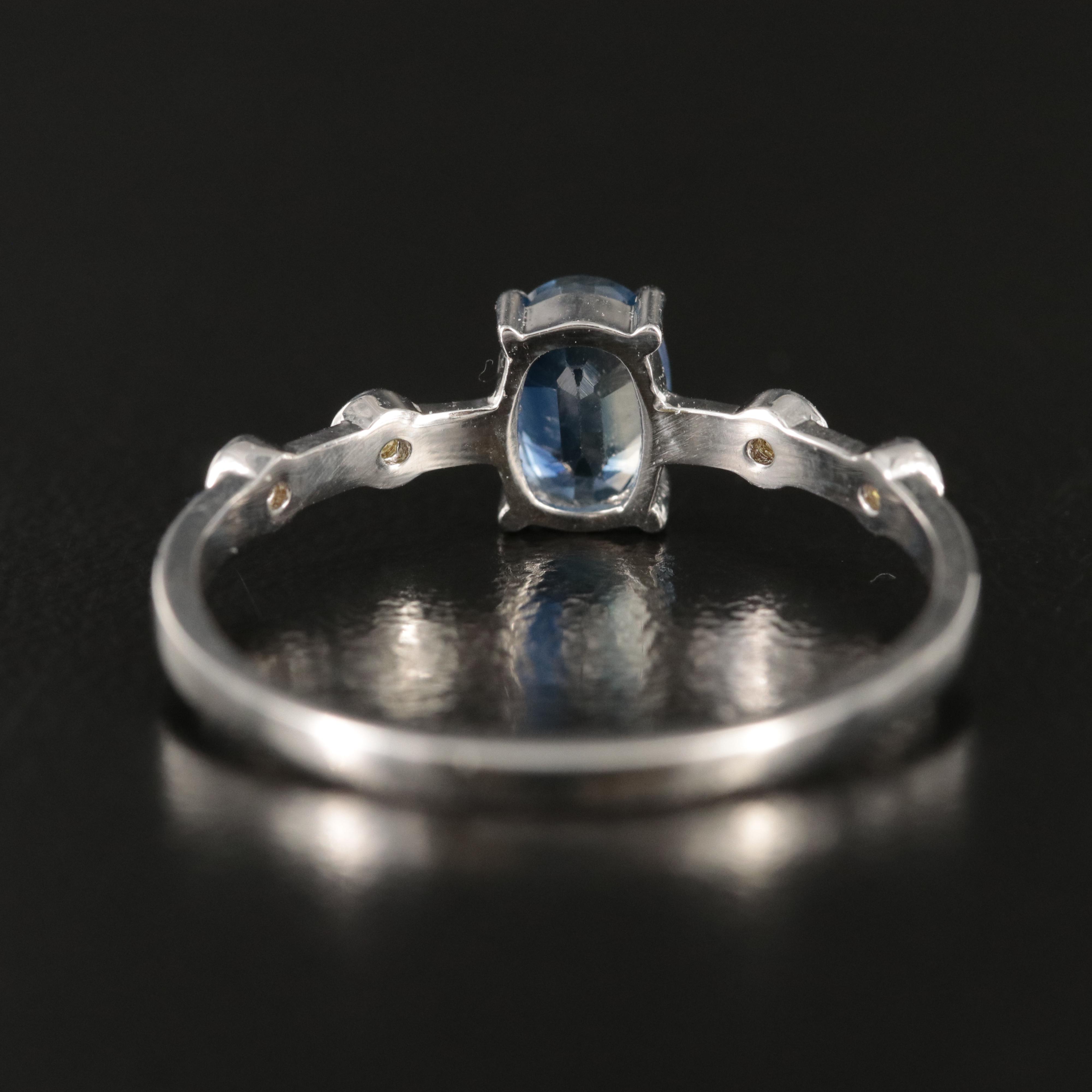 14K Sapphire and Diamond Ring