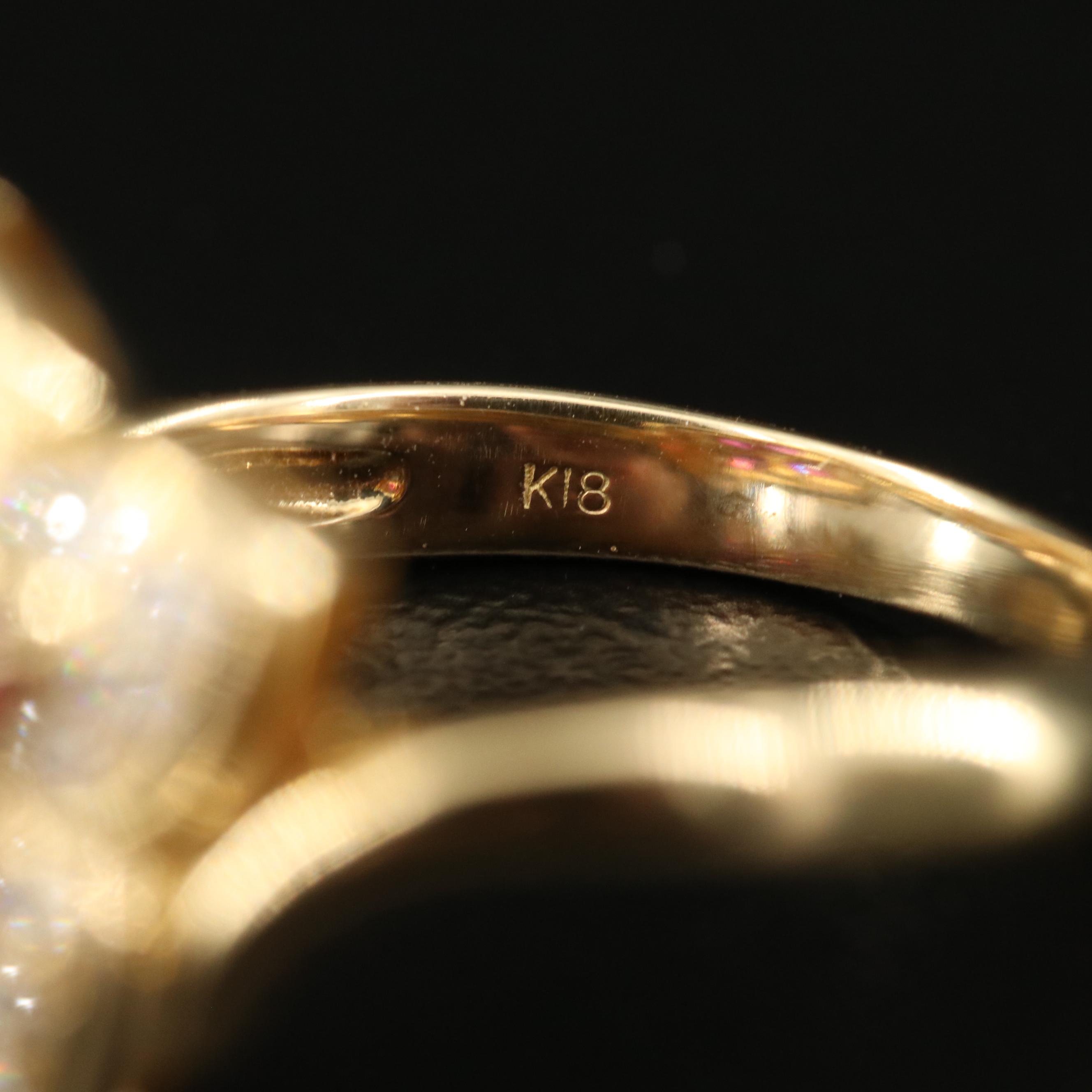 18K Ruby and Diamond Quatrefoil Ring