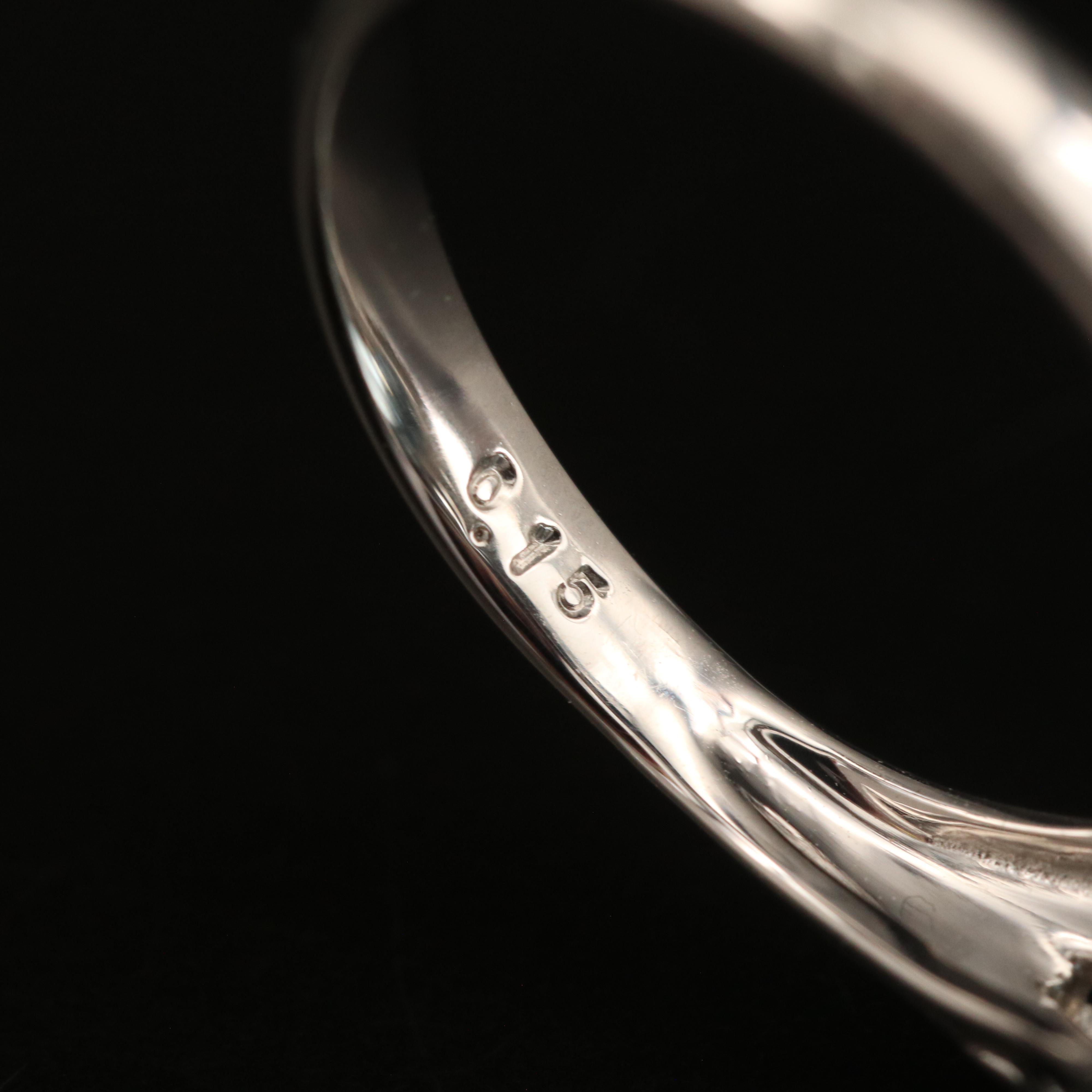 Platinum 3.96 CT Aquamarine and Diamond Ring