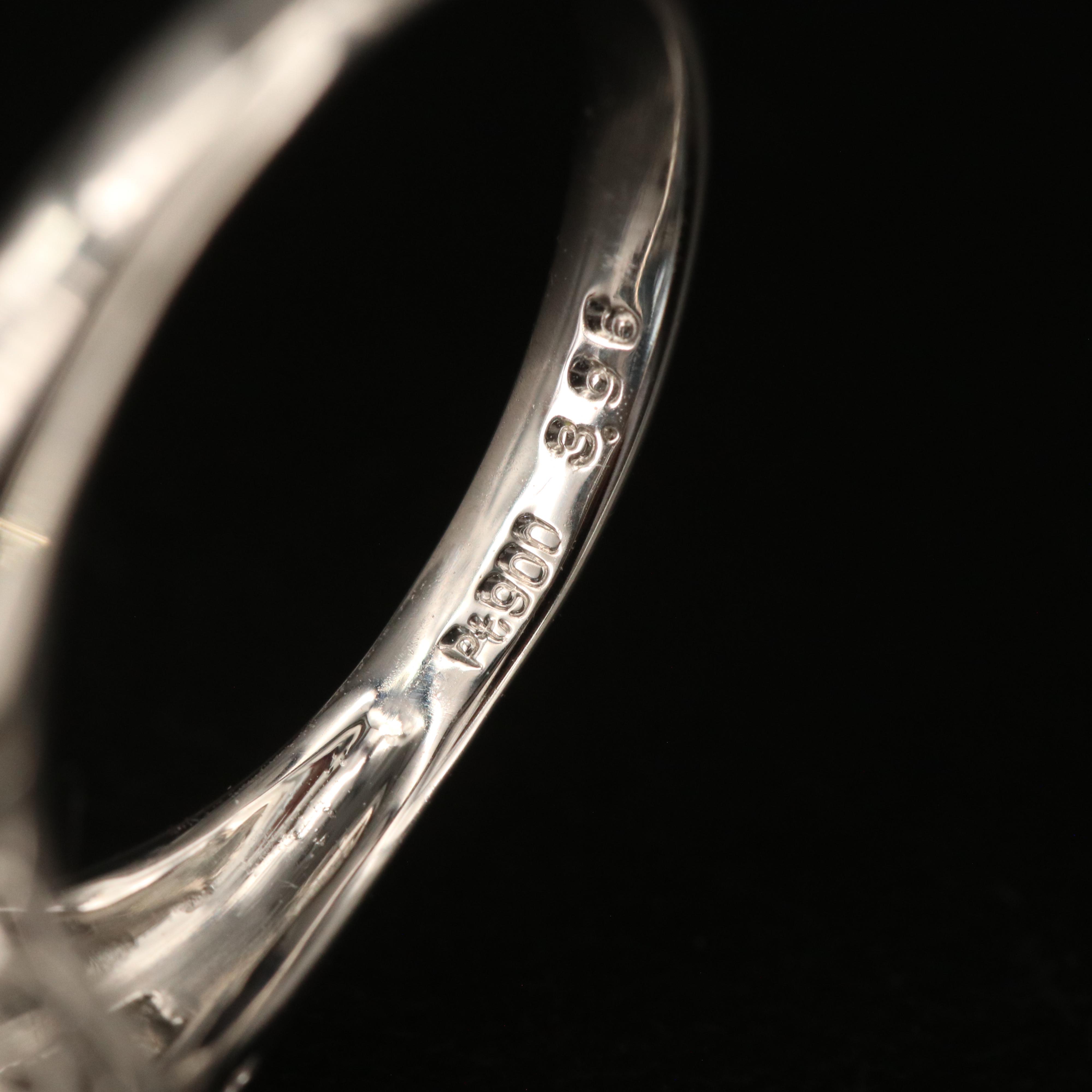 Platinum 3.96 CT Aquamarine and Diamond Ring