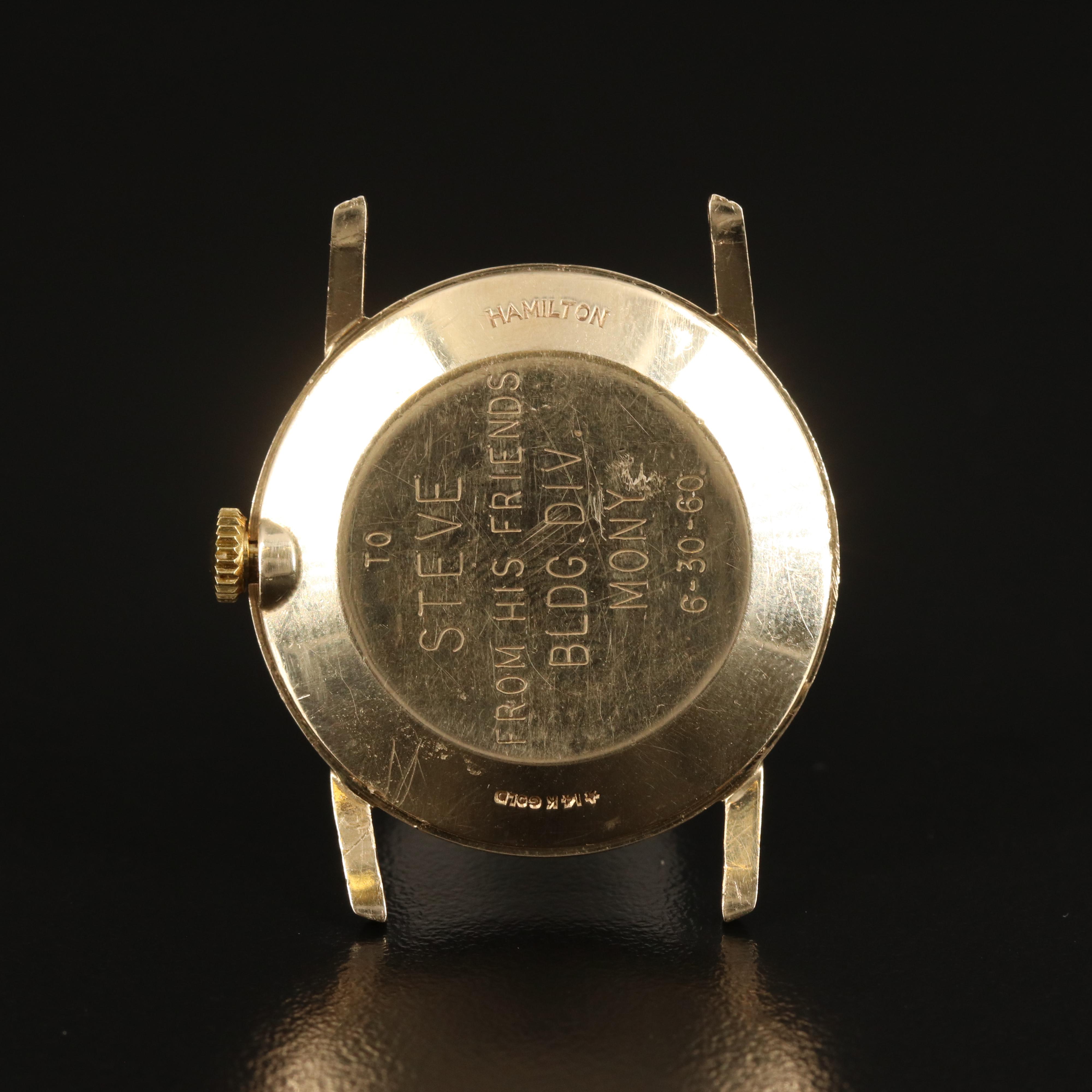 14K Hamilton Vintage Watch