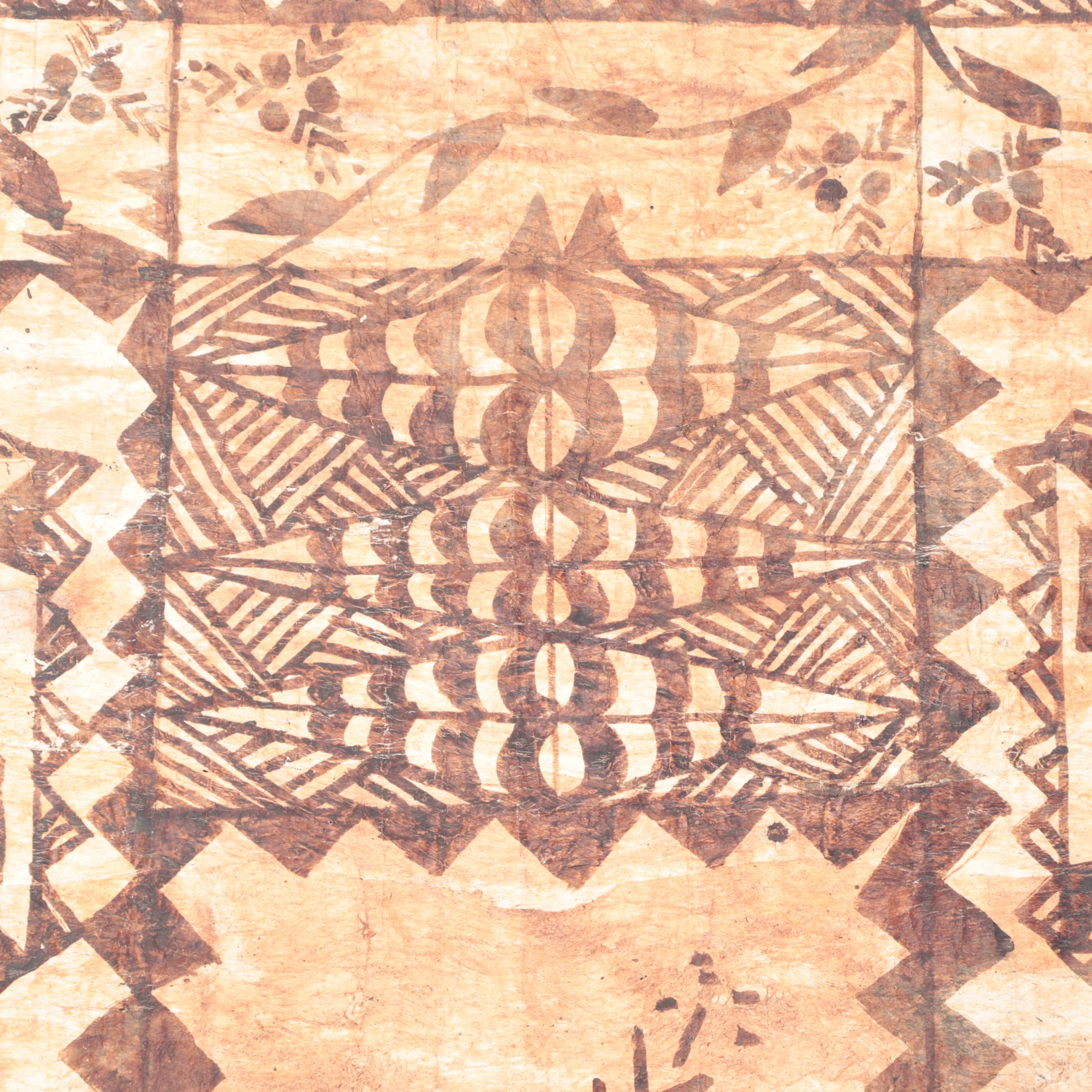 Tongan "Ngatu" Tapa Barkcloth