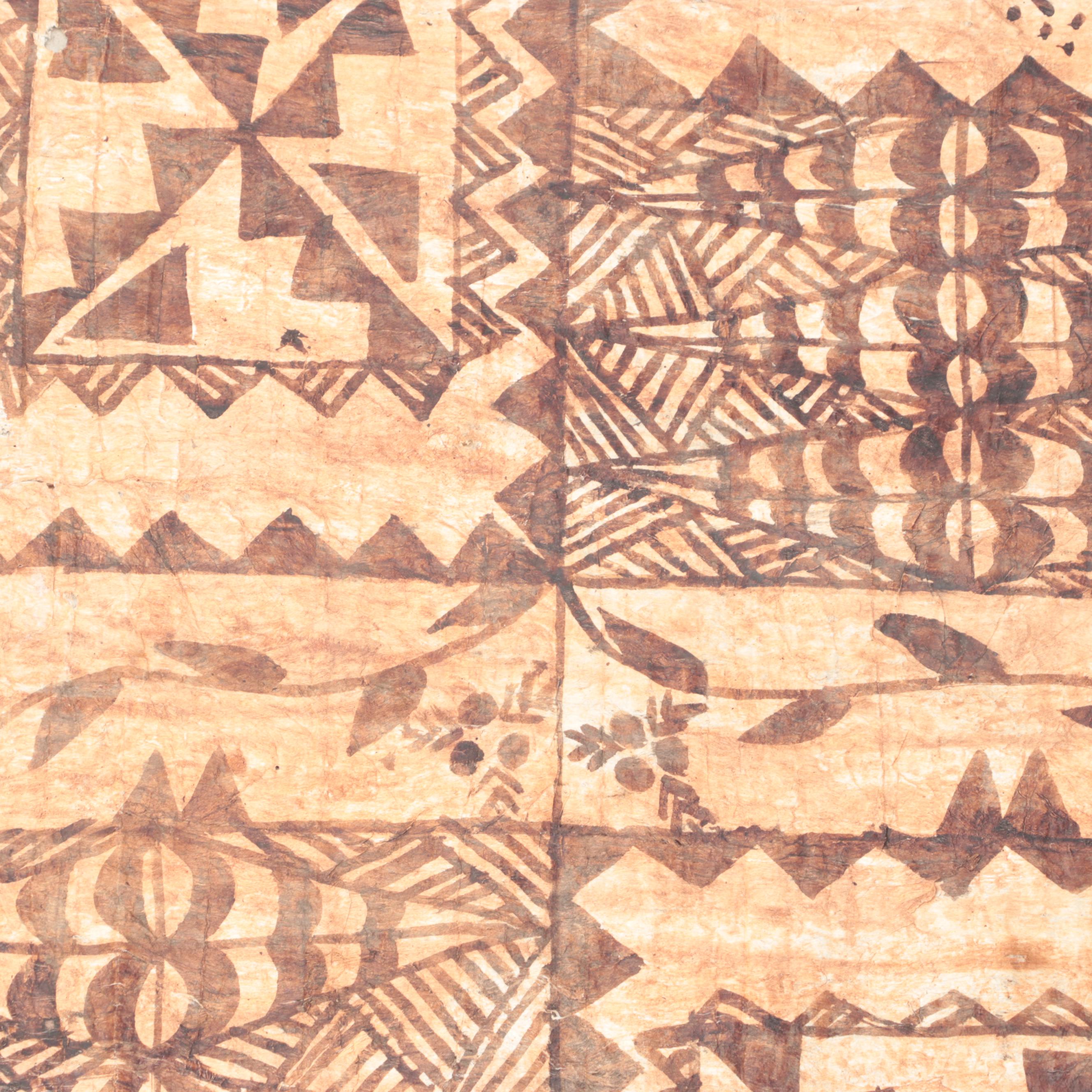 Tongan "Ngatu" Tapa Barkcloth
