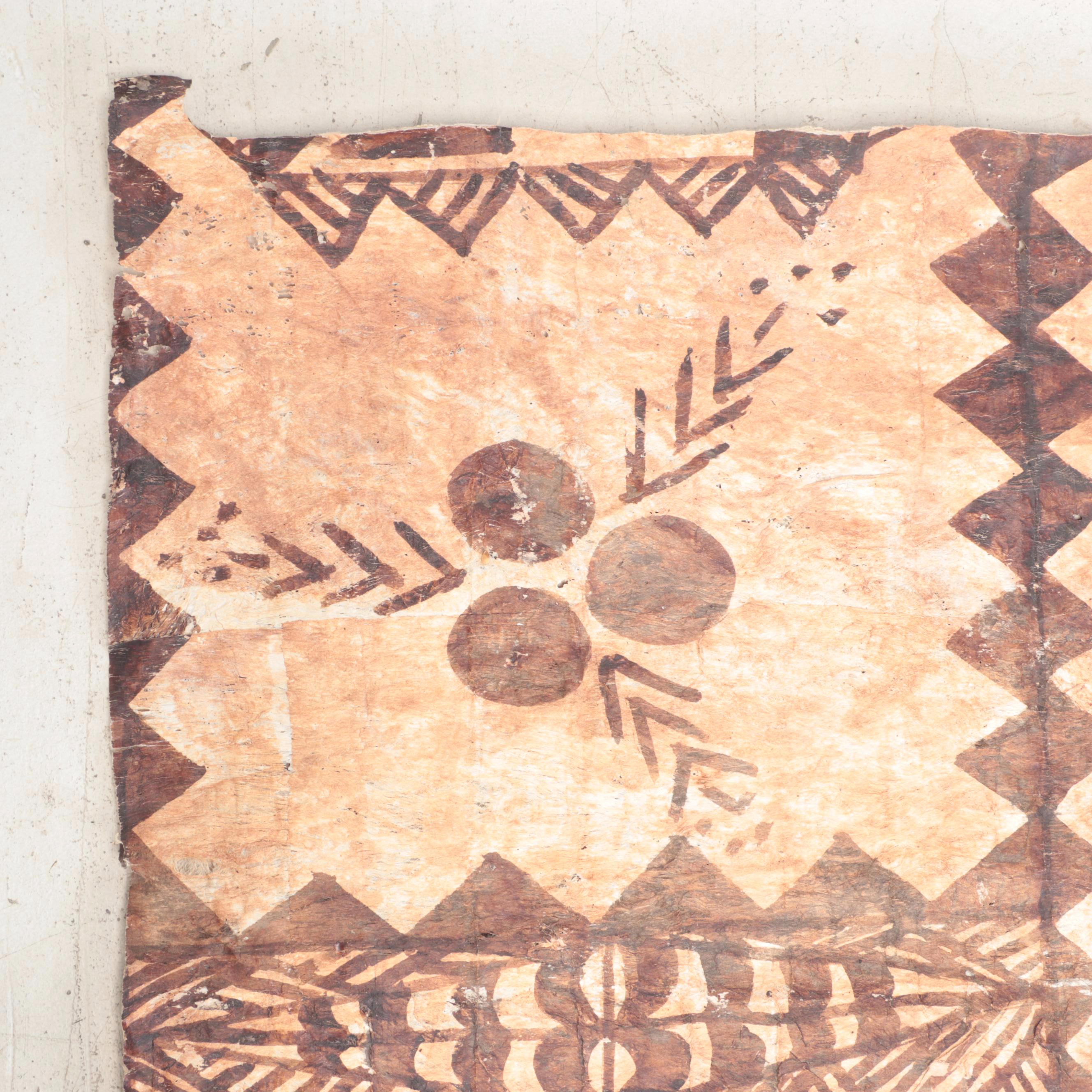 Tongan "Ngatu" Tapa Barkcloth