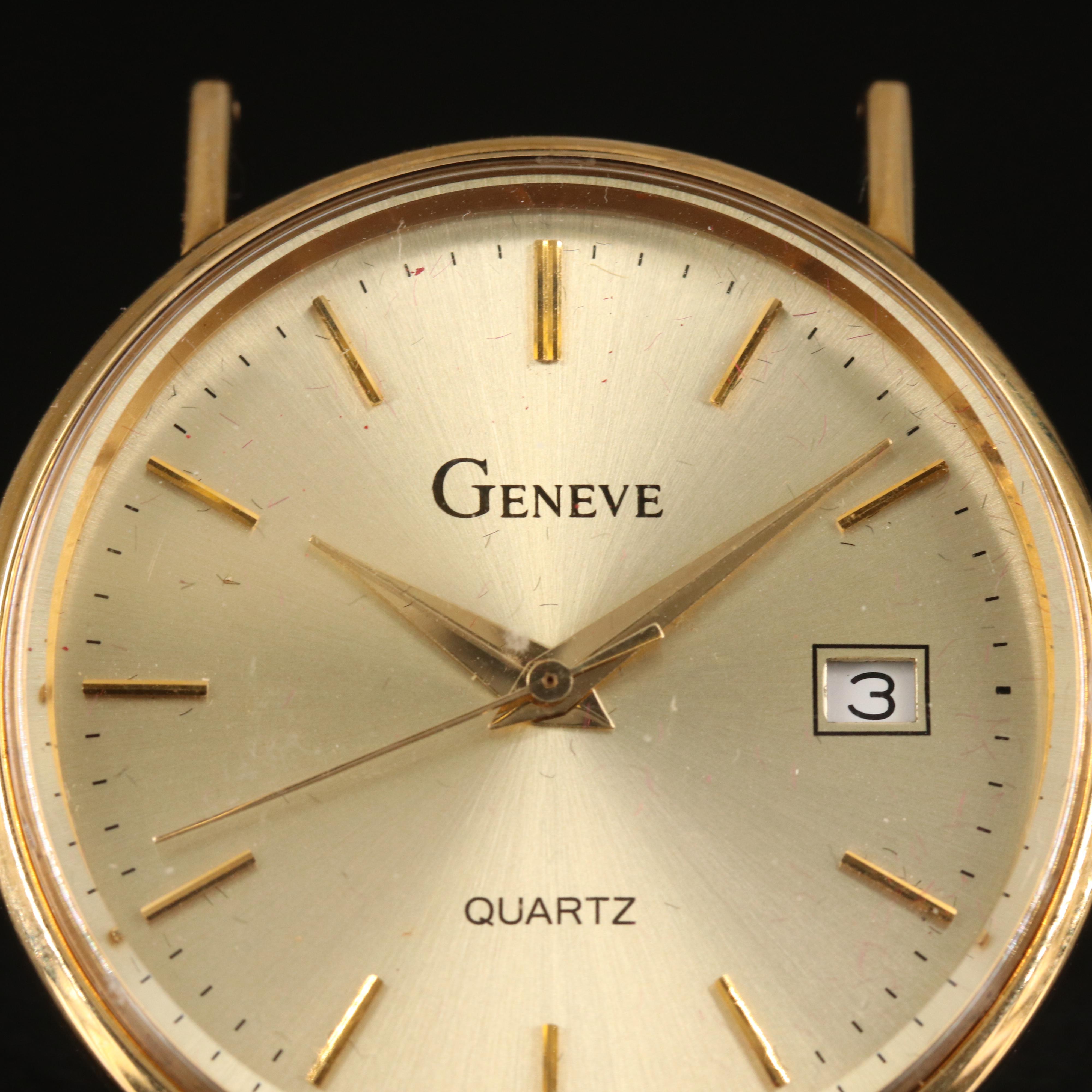 14K Geneve Quartz Watch