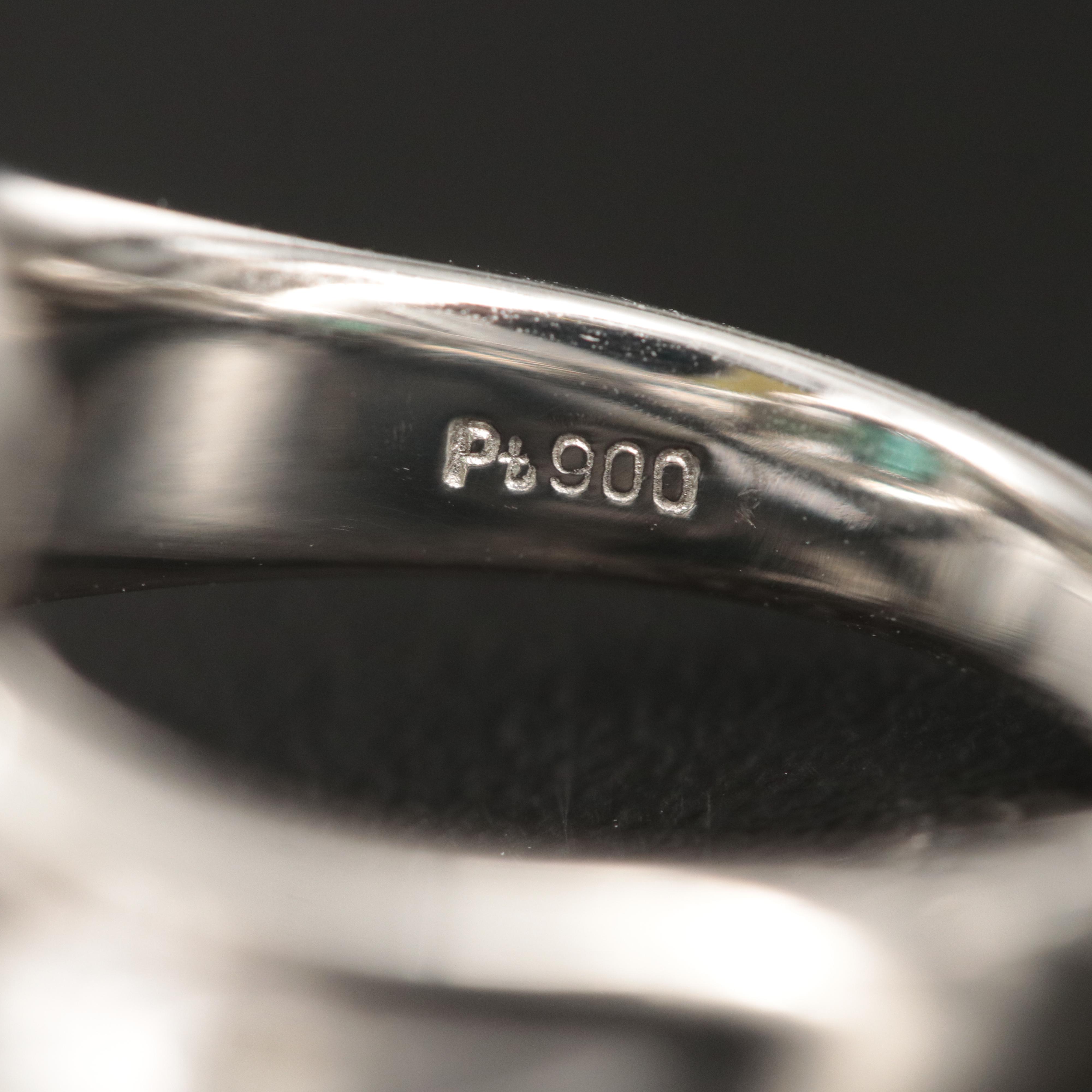 Platinum Tourmaline and Diamond Ring