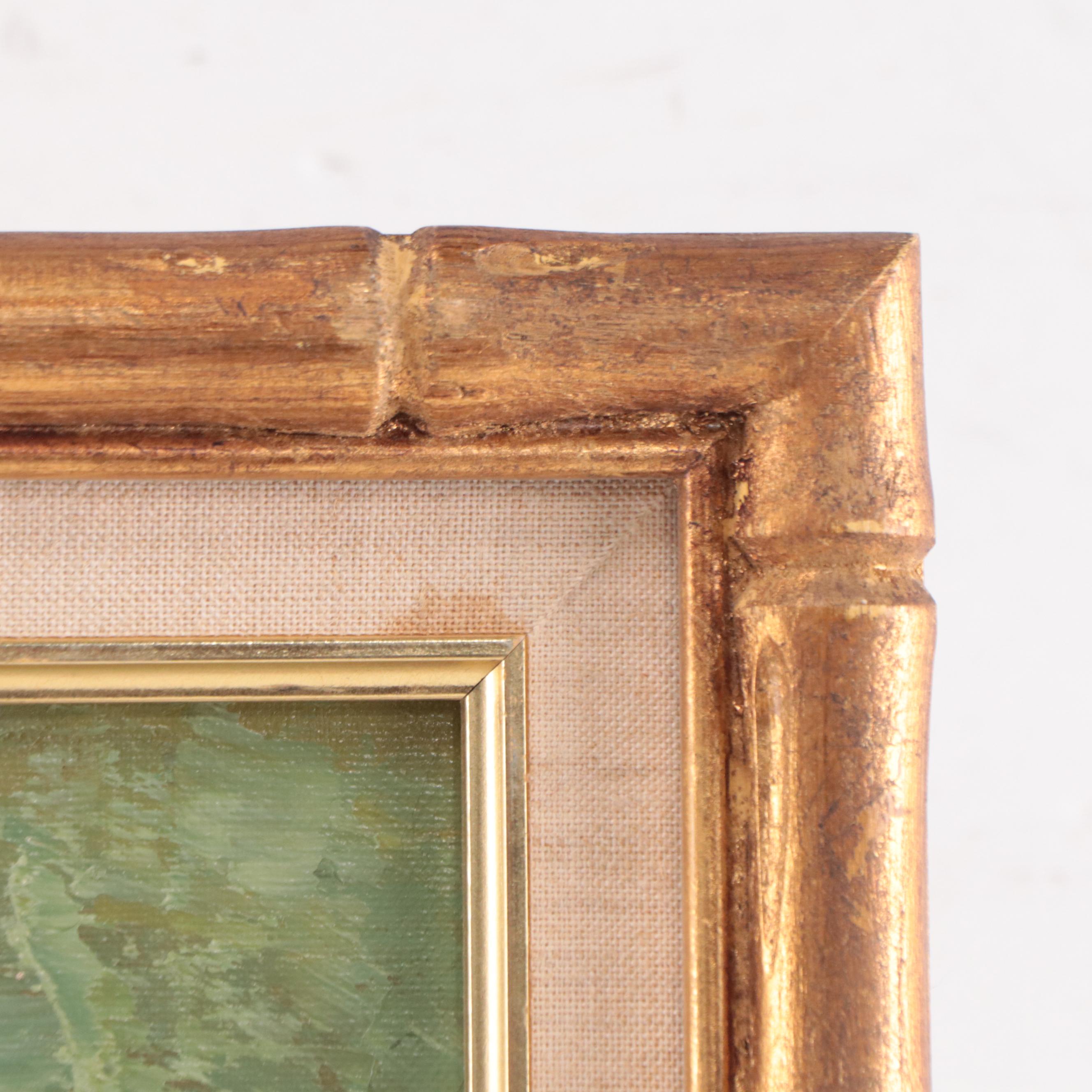 W. Newton Parisian Street Scene Oil Painting