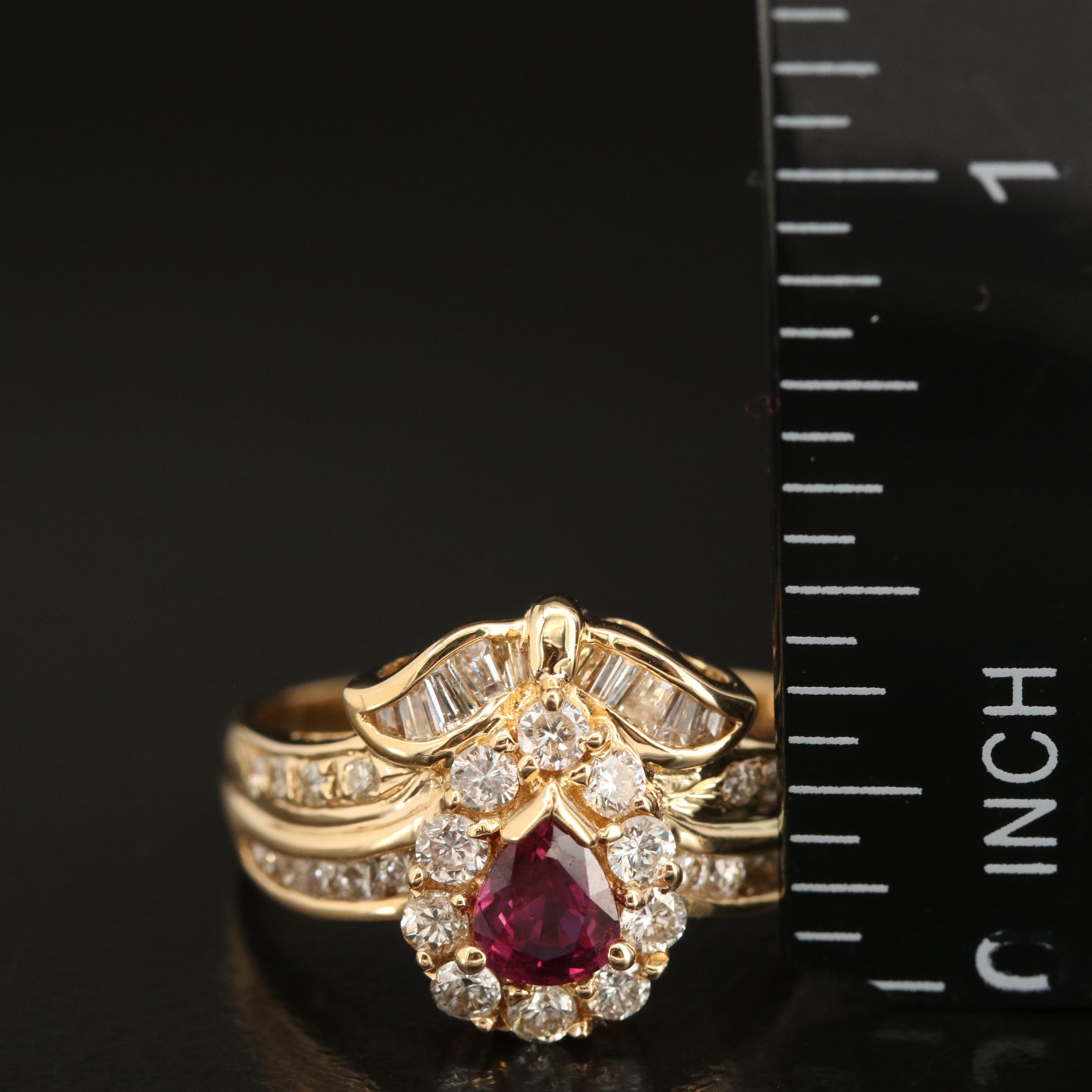 18K Ruby and Diamond Ring
