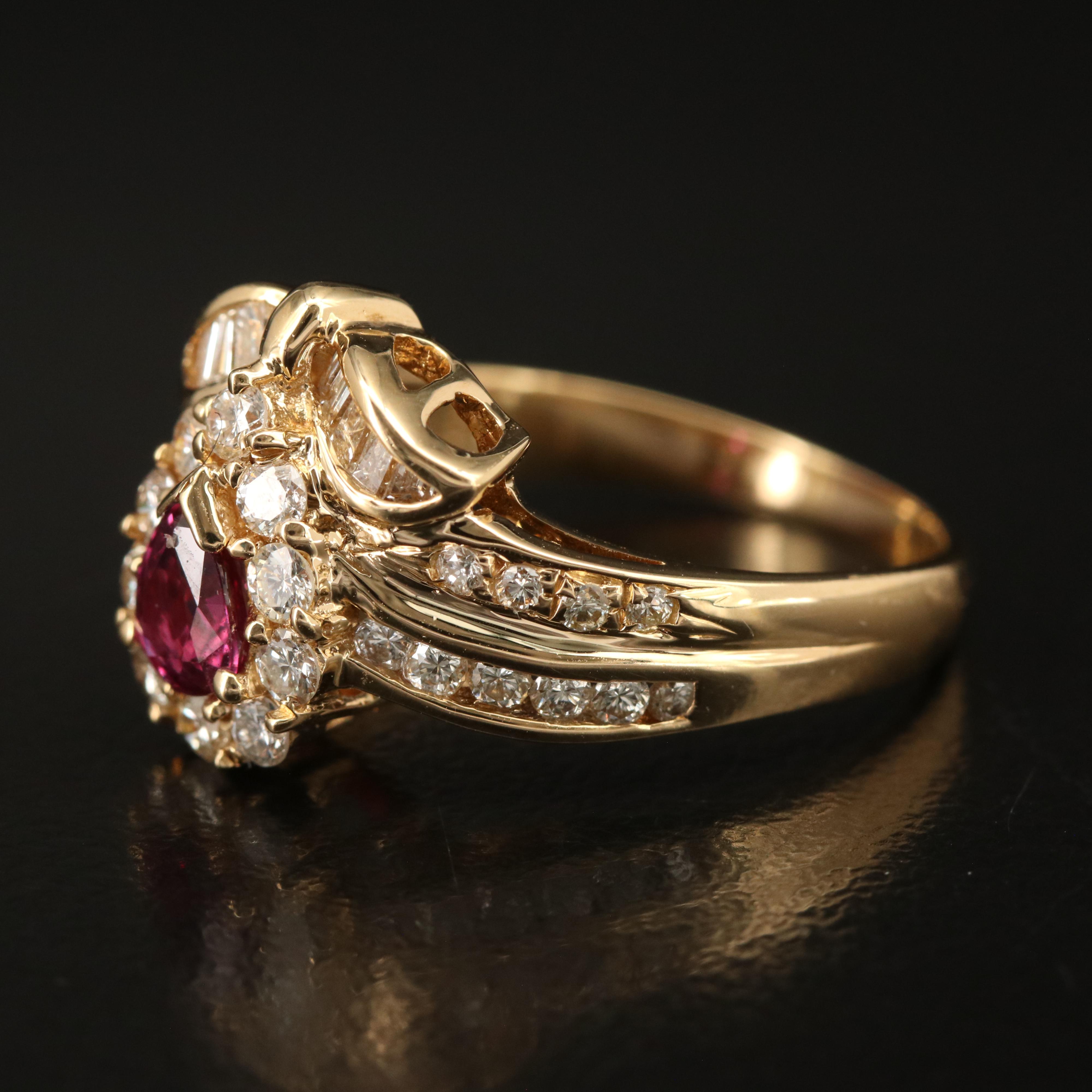 18K Ruby and Diamond Ring