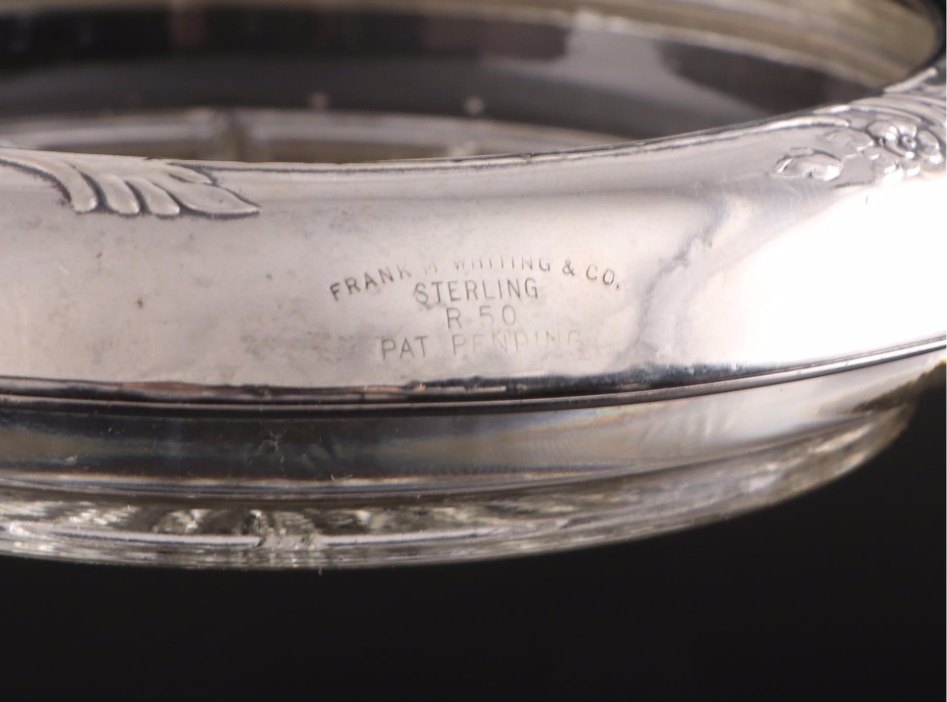 Sterling Silver Rimmed Glass Coasters and More Tableware, Early/ Mid-20th C.