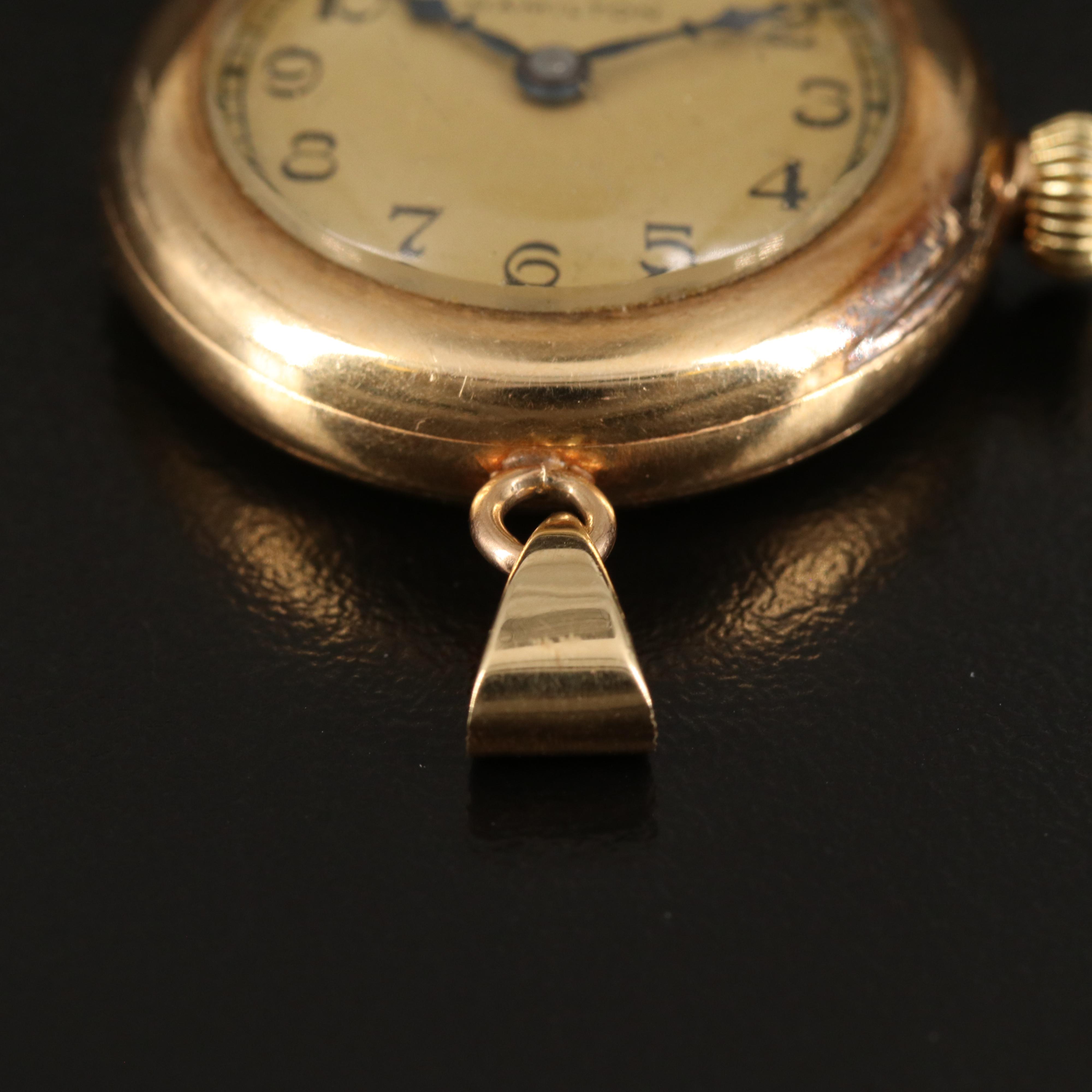 14K 1922 Hamilton Pendant Watch