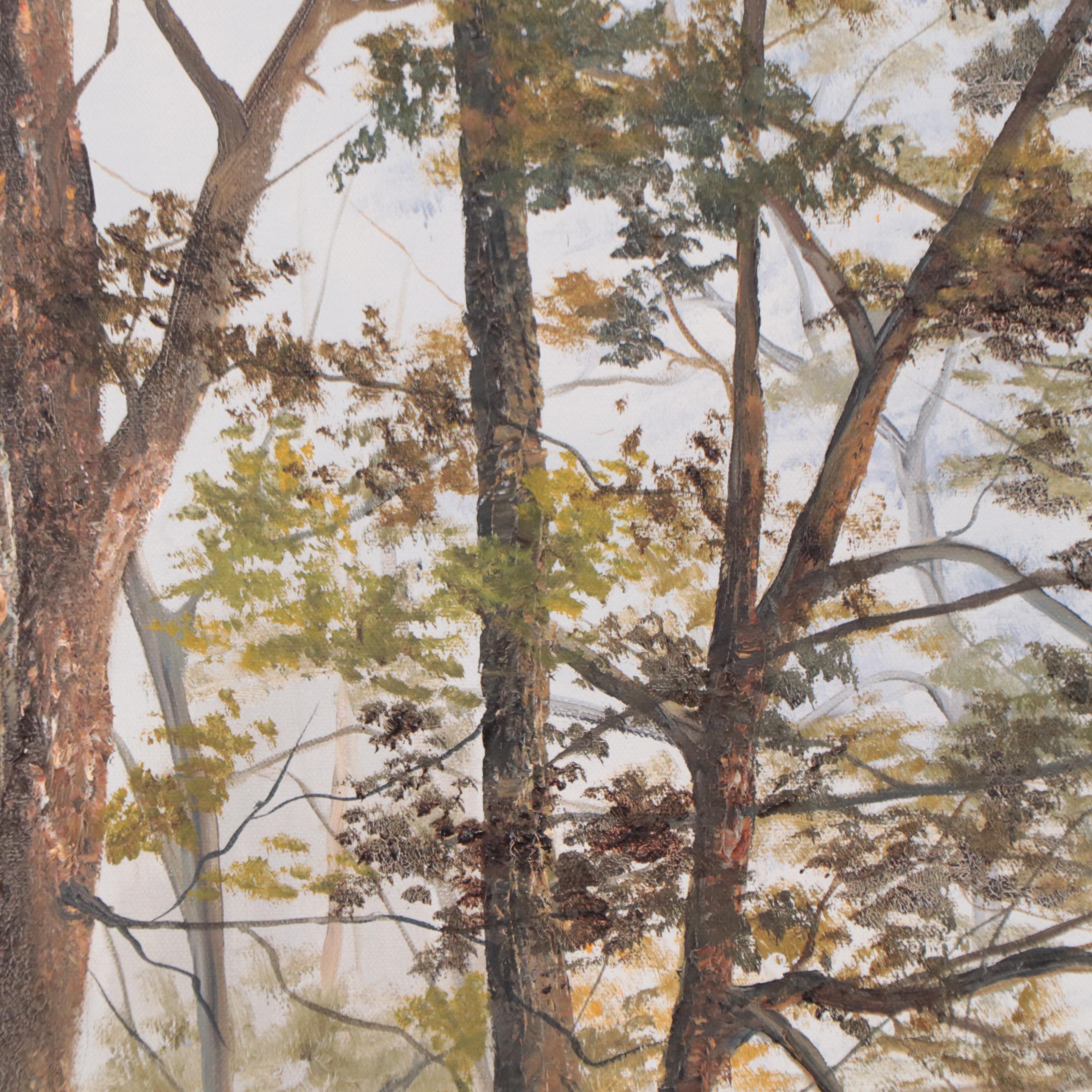 Lady Prevatt Wooded Landscape Oil Painting