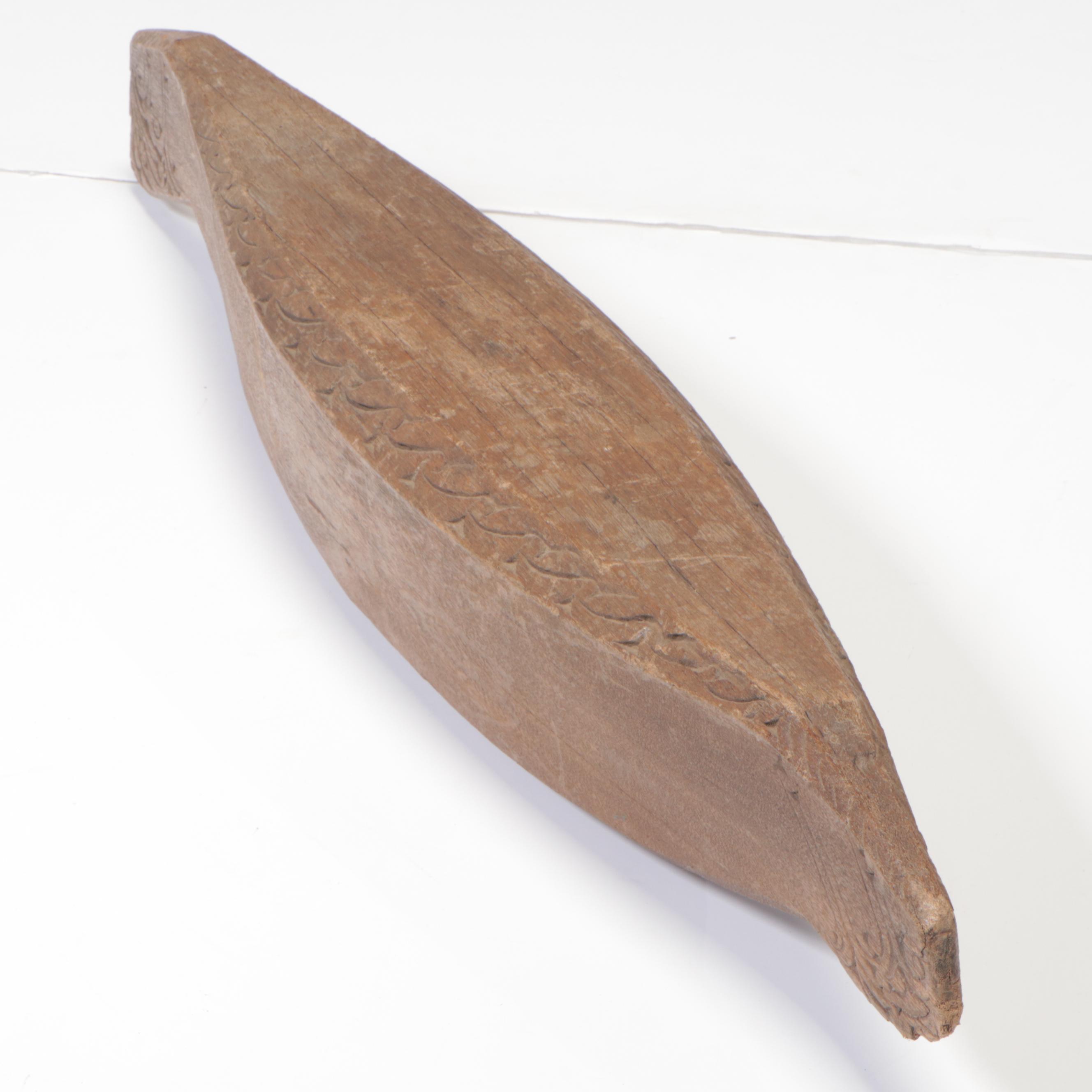 Mindanao Island Wood "Spirit Boat," Early 20th Century