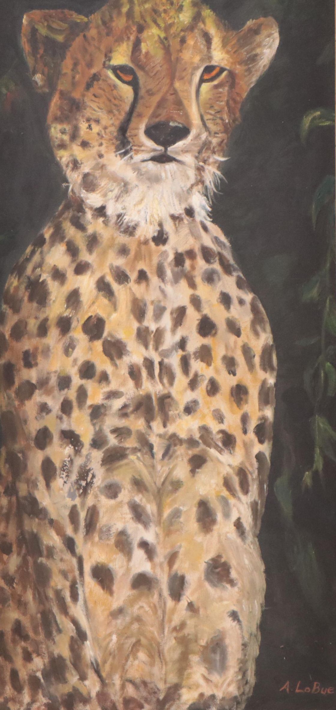 A. LoBue Oil Painting of Cheetah