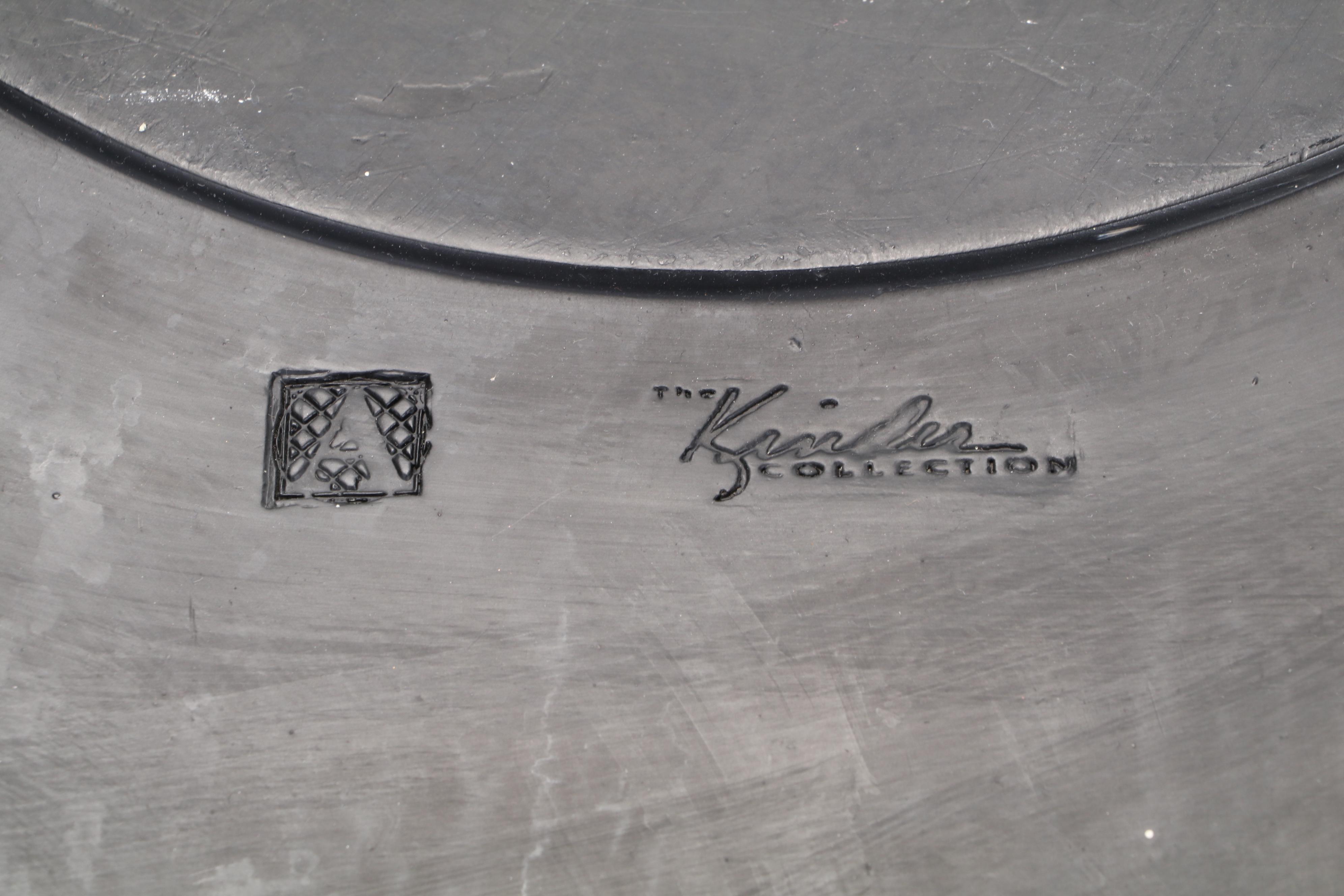 The Kinder Collection Wooden Charger and Candlesticks with Electric Candles