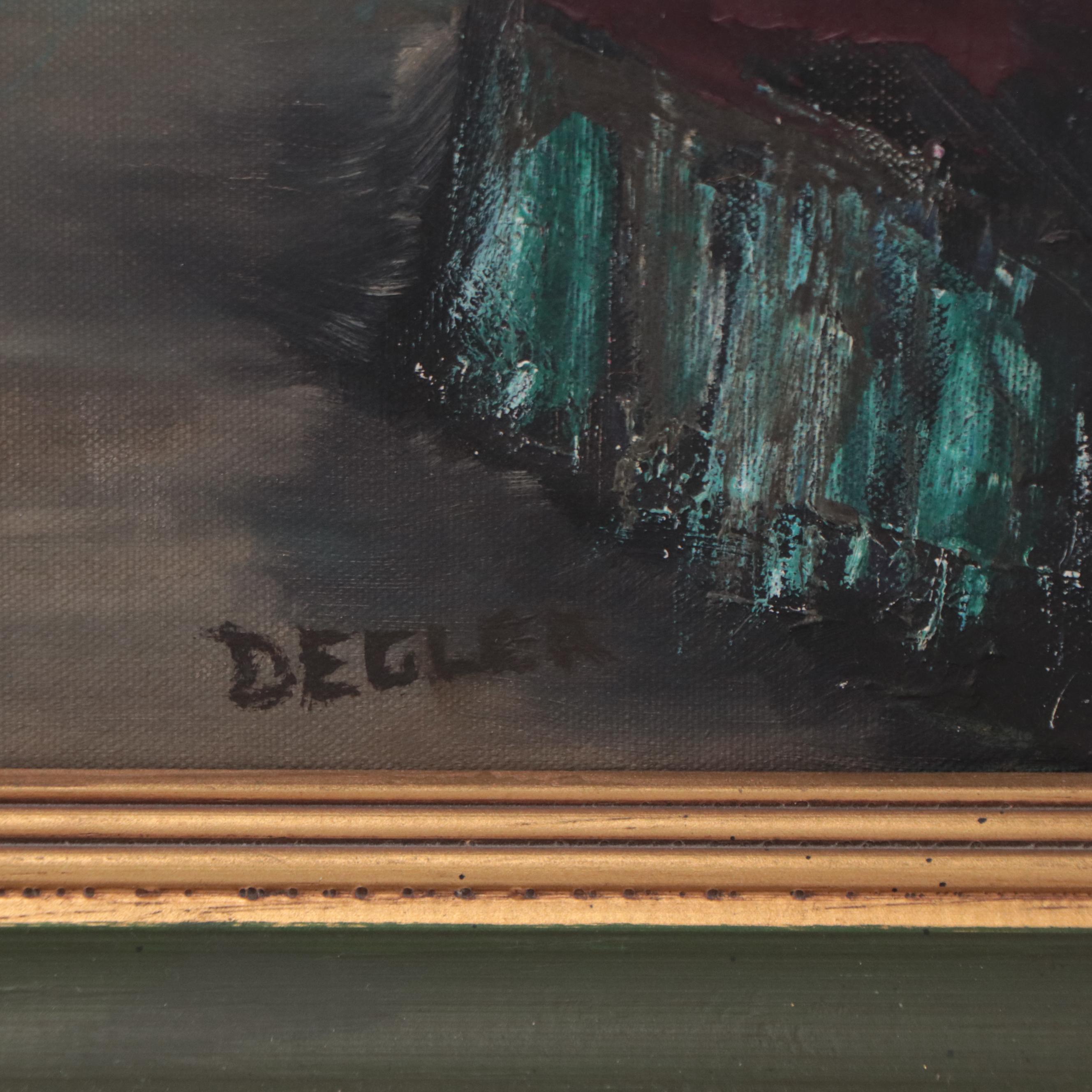 Degler Coastal Landscape Oil Painting