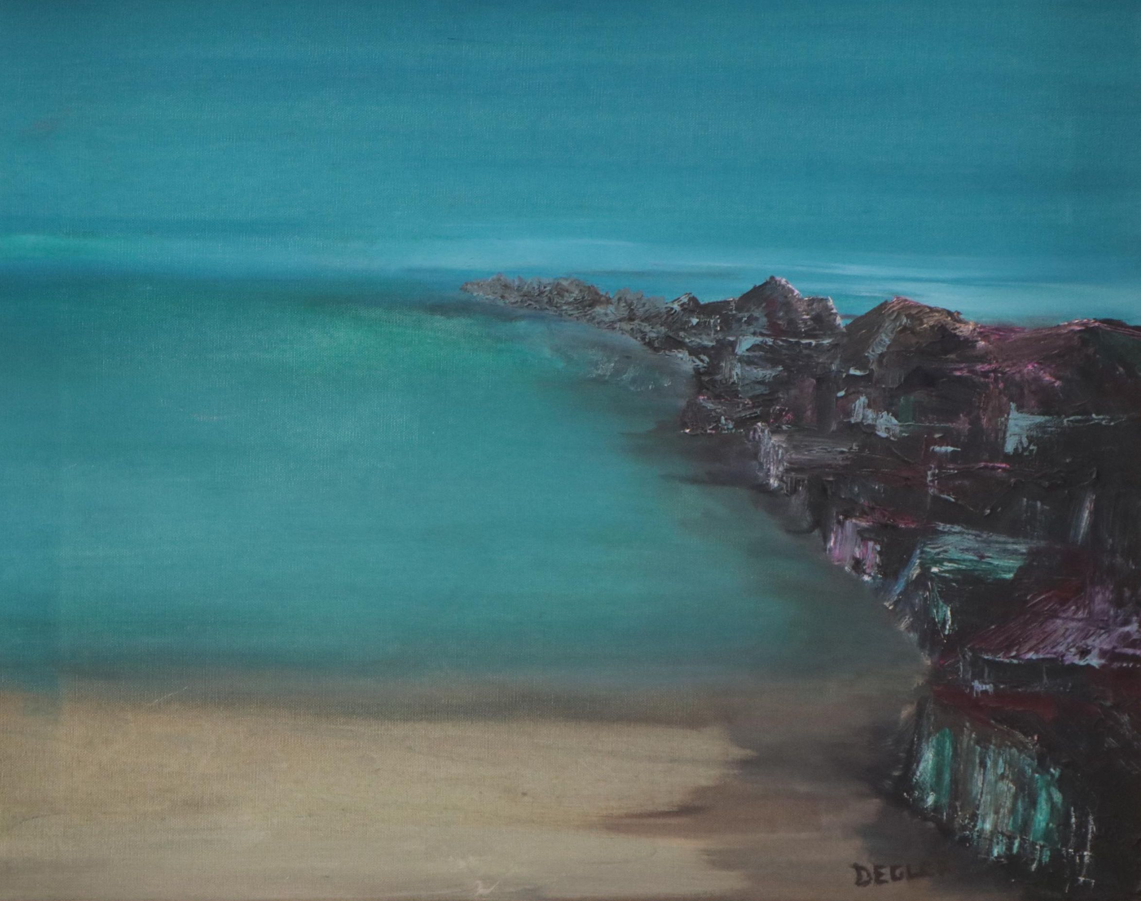 Degler Coastal Landscape Oil Painting