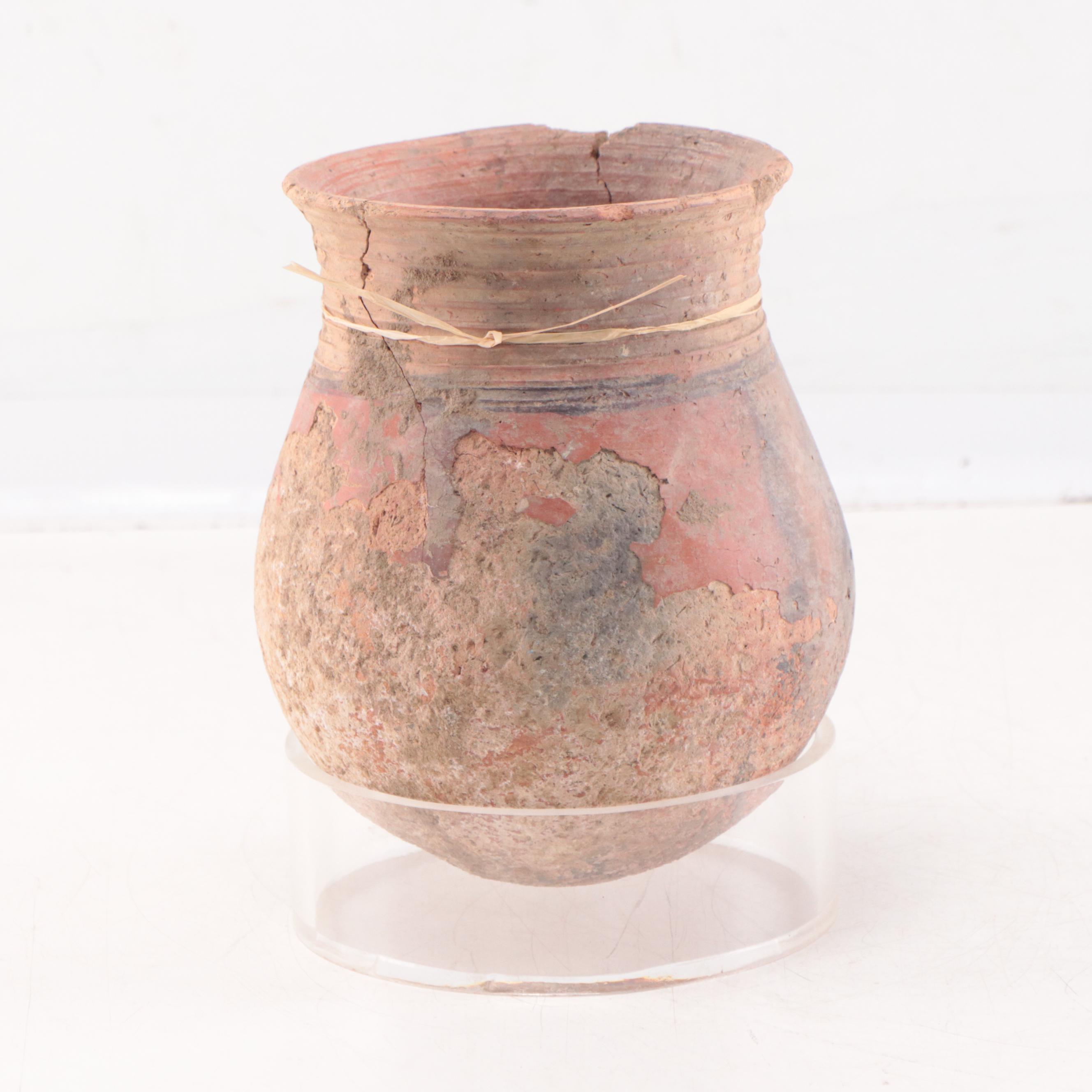 Mali West African Clay Storage Jar, Circa 1000 AD