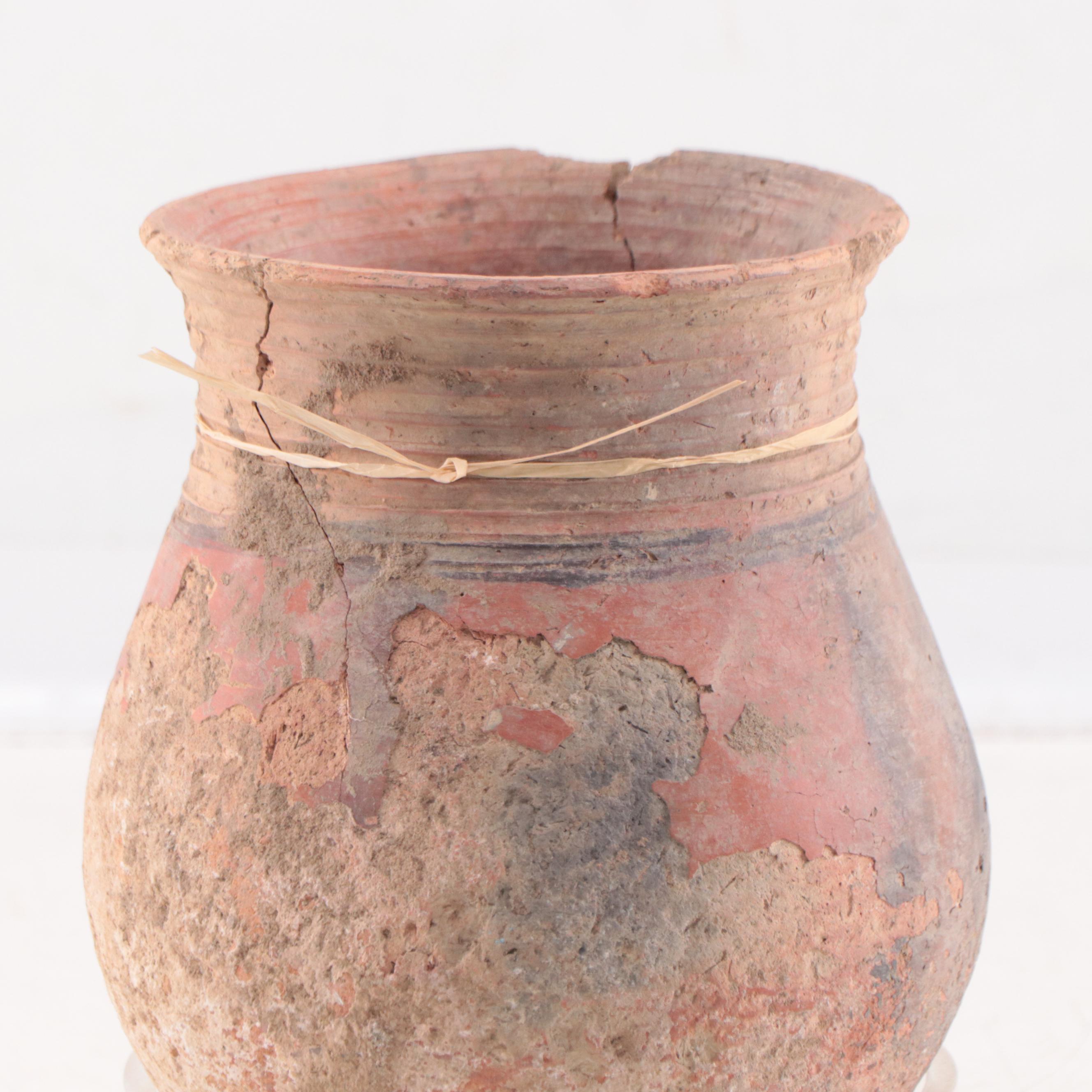 Mali West African Clay Storage Jar, Circa 1000 AD