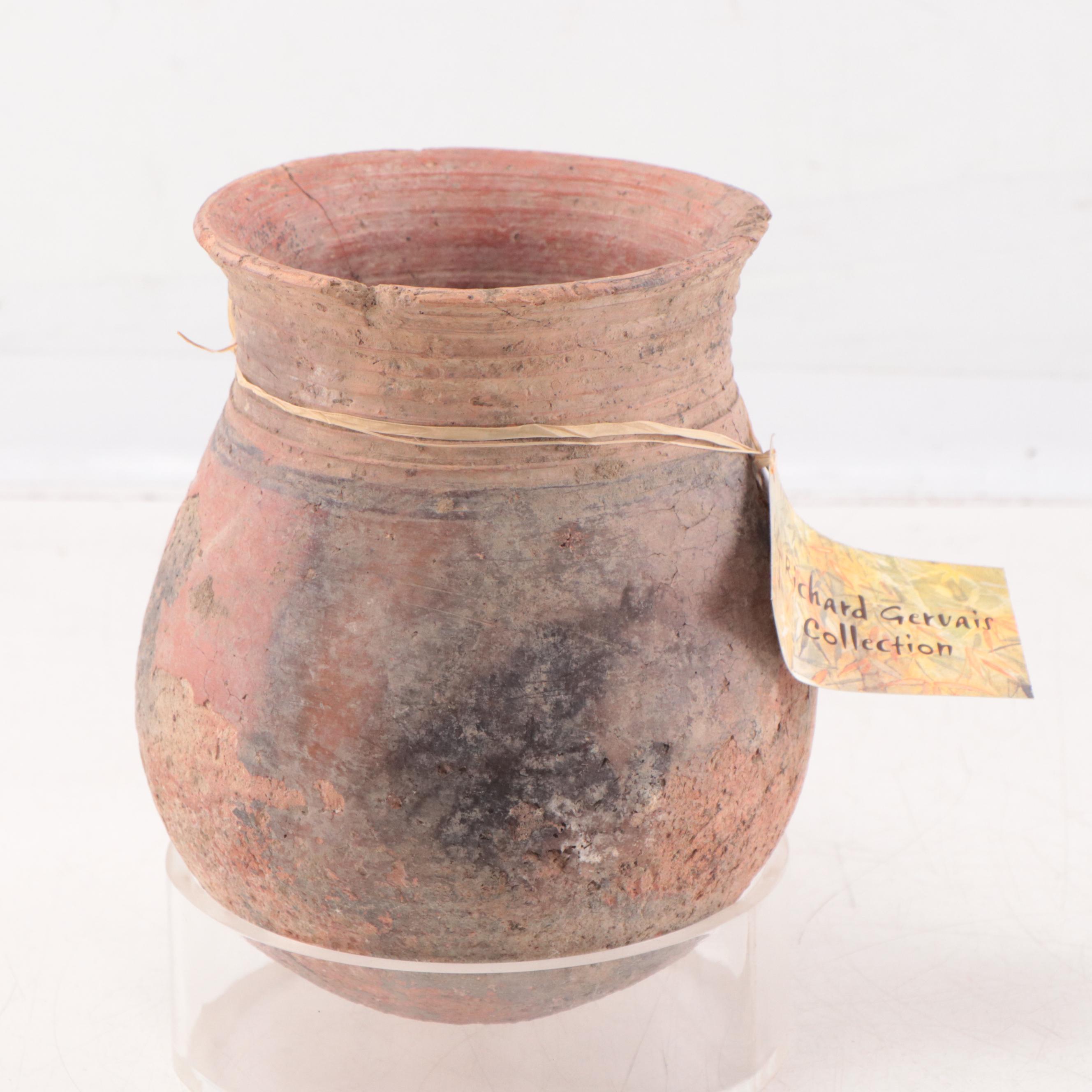 Mali West African Clay Storage Jar, Circa 1000 AD