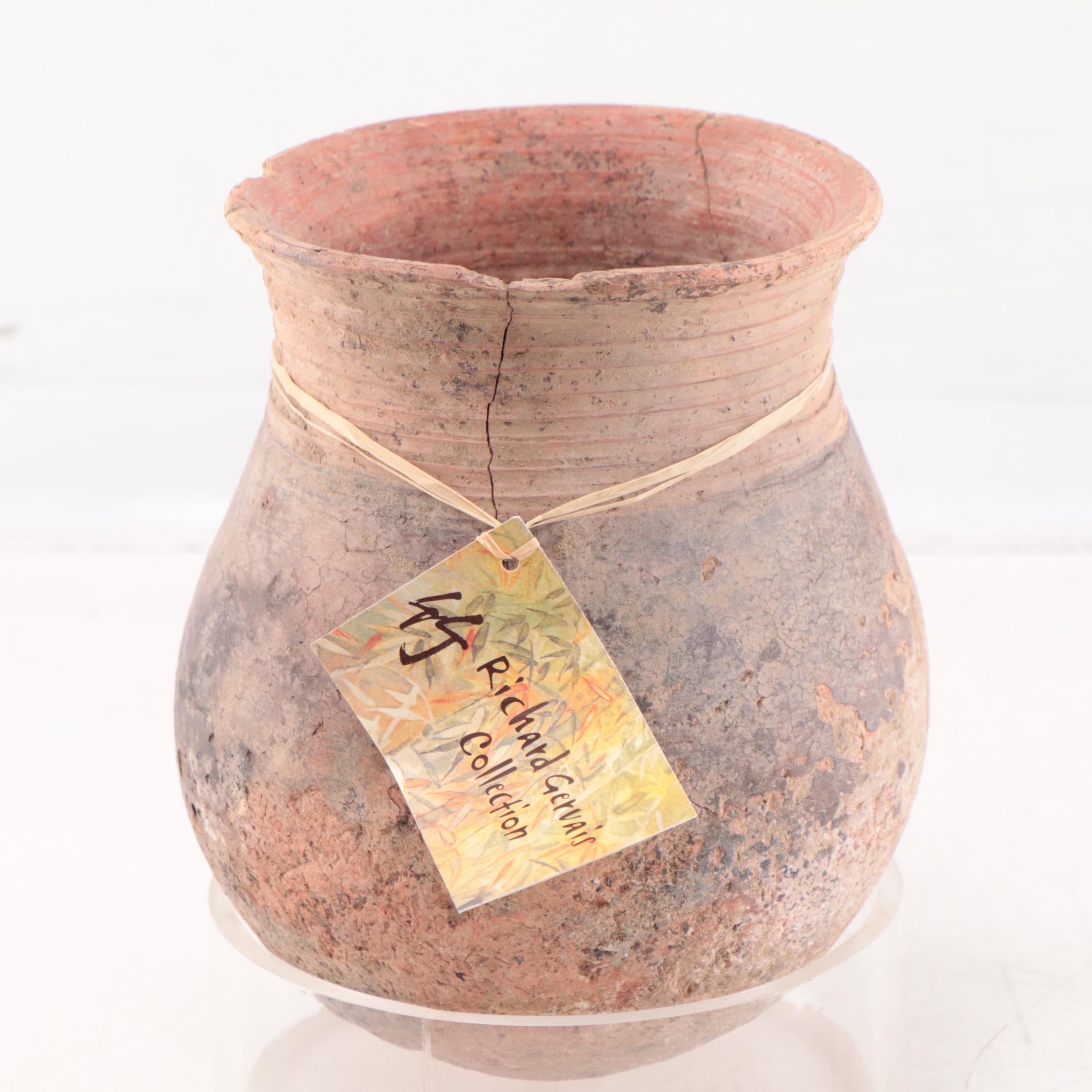 Mali West African Clay Storage Jar, Circa 1000 AD