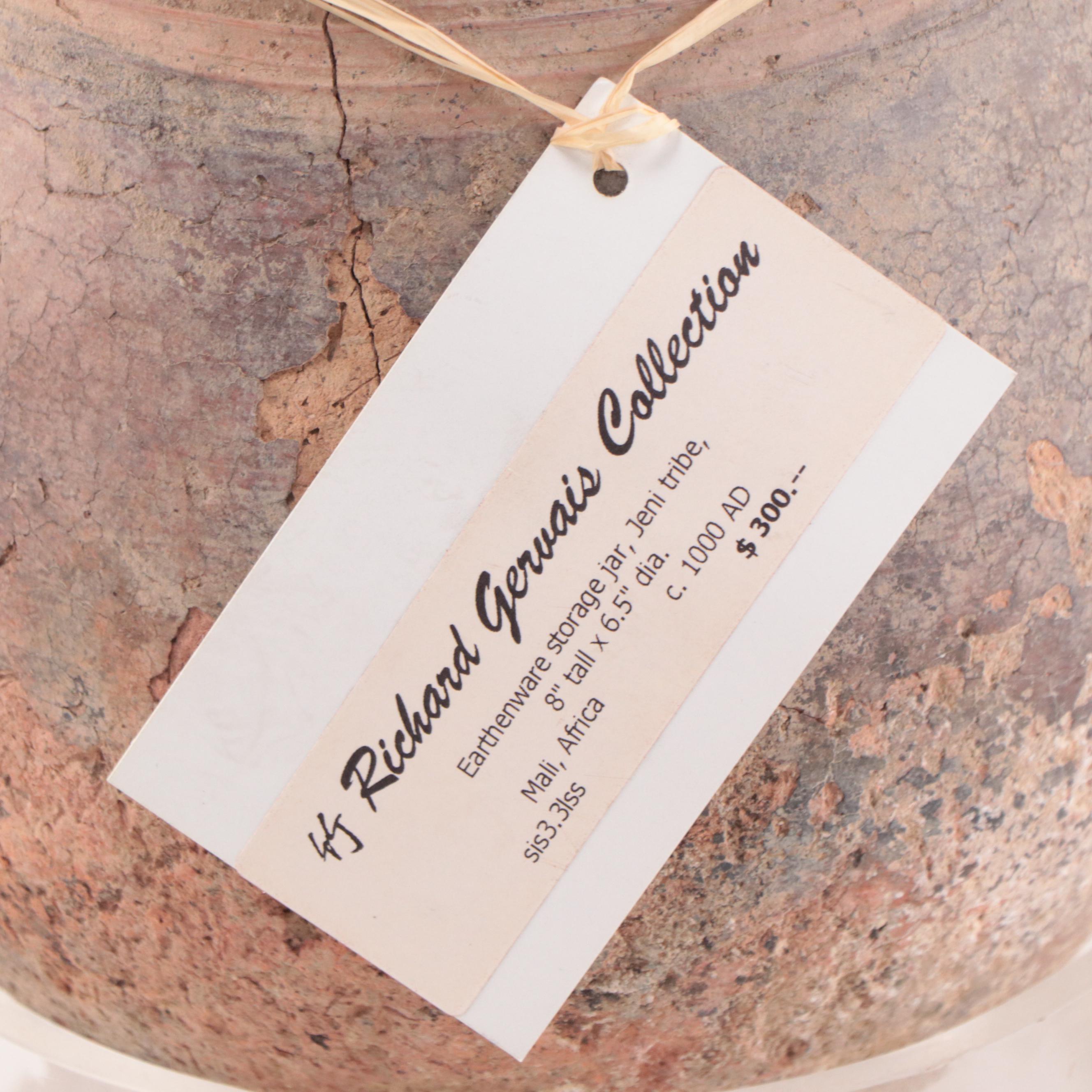 Mali West African Clay Storage Jar, Circa 1000 AD