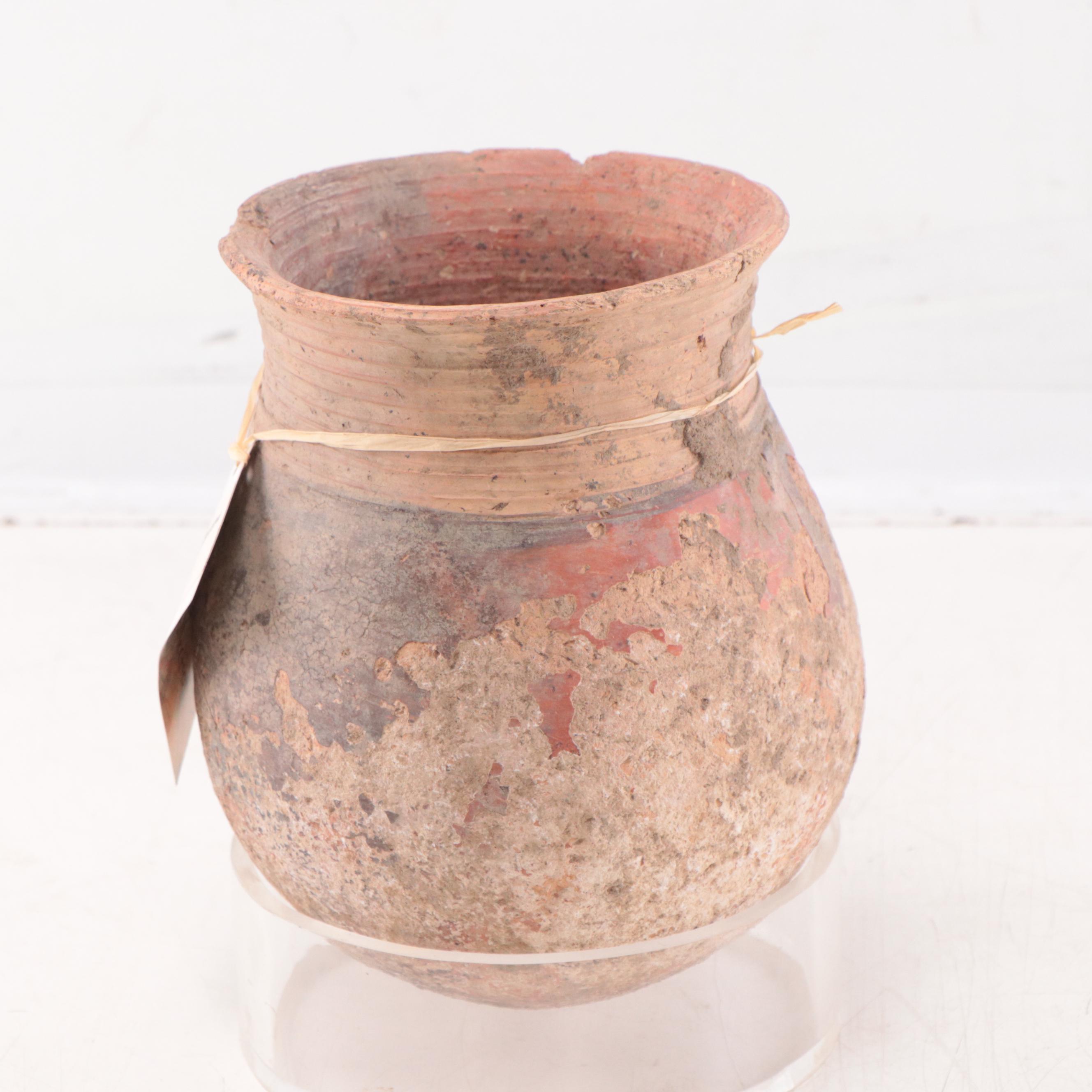 Mali West African Clay Storage Jar, Circa 1000 AD