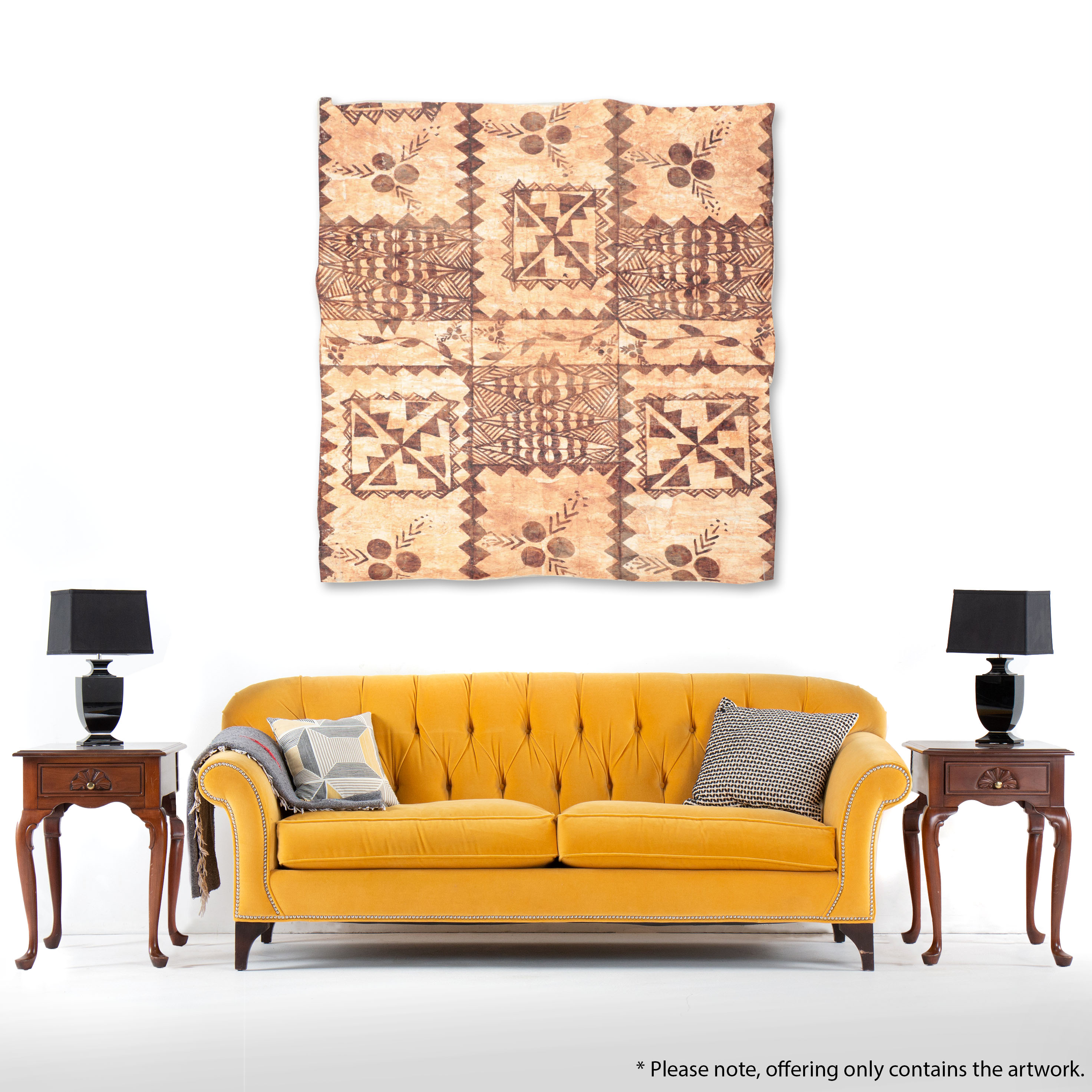 Tongan "Ngatu" Tapa Barkcloth