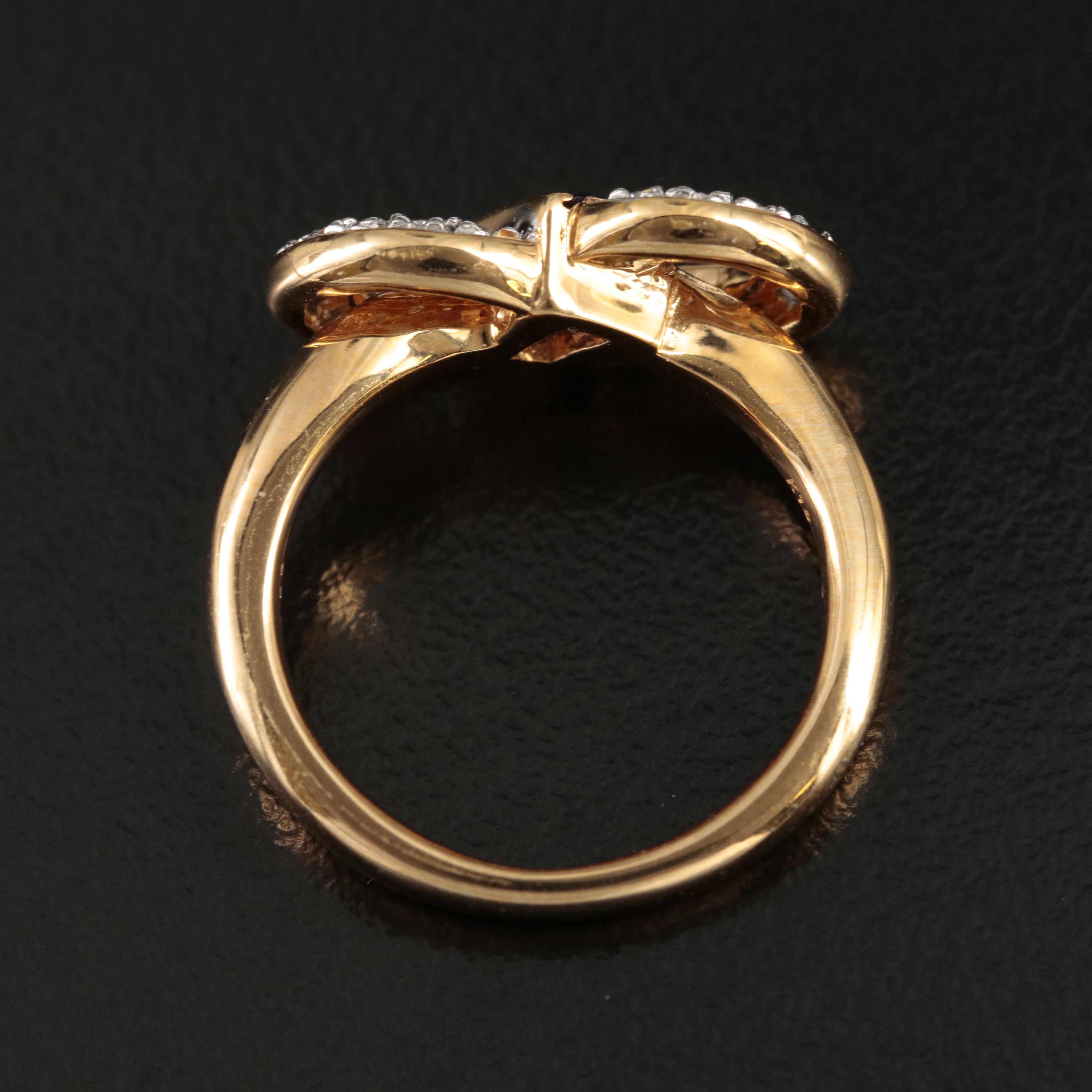 18K Sapphire and Diamond Ring