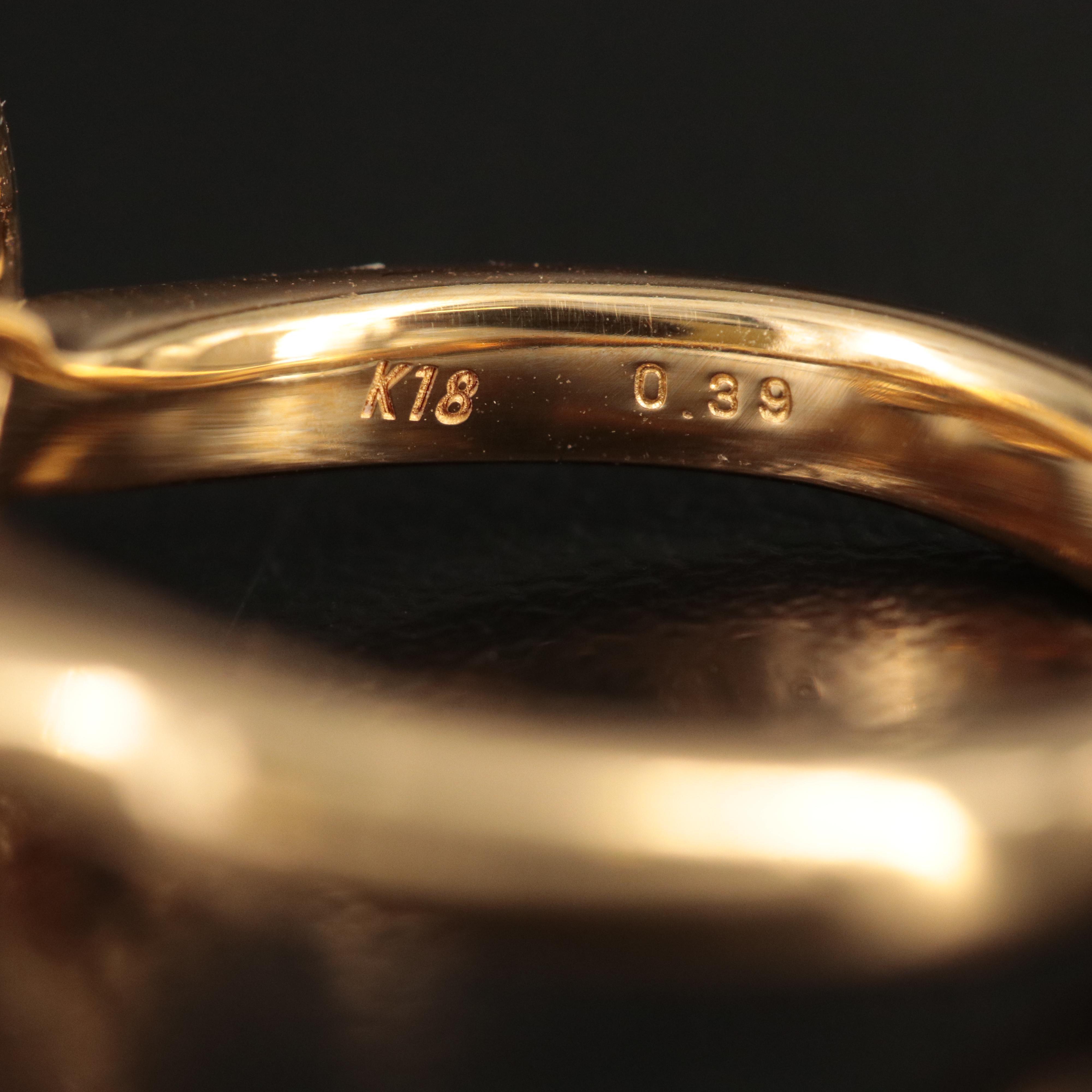 18K Sapphire and Diamond Ring