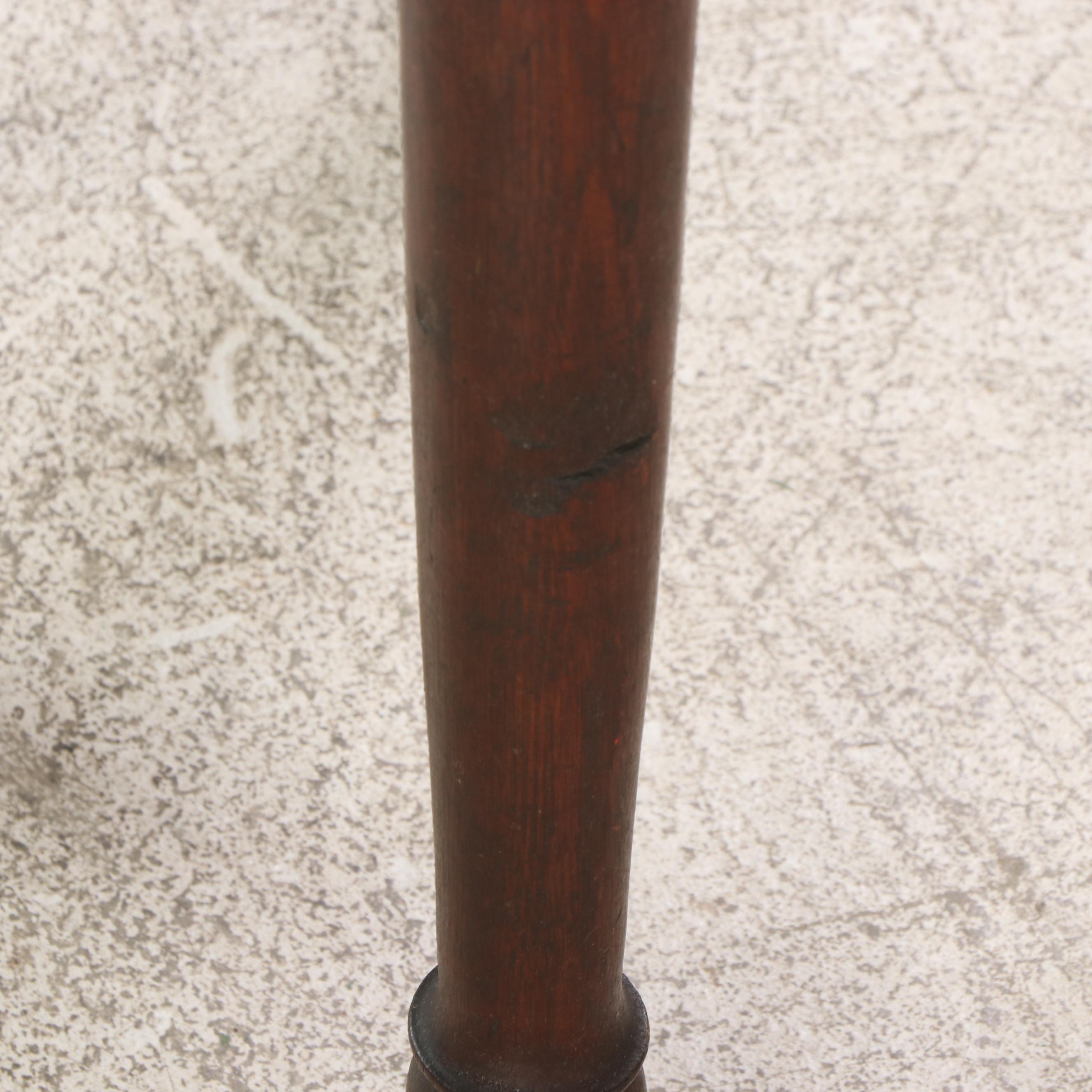 American Primitive Walnut Side Table, 19th Century