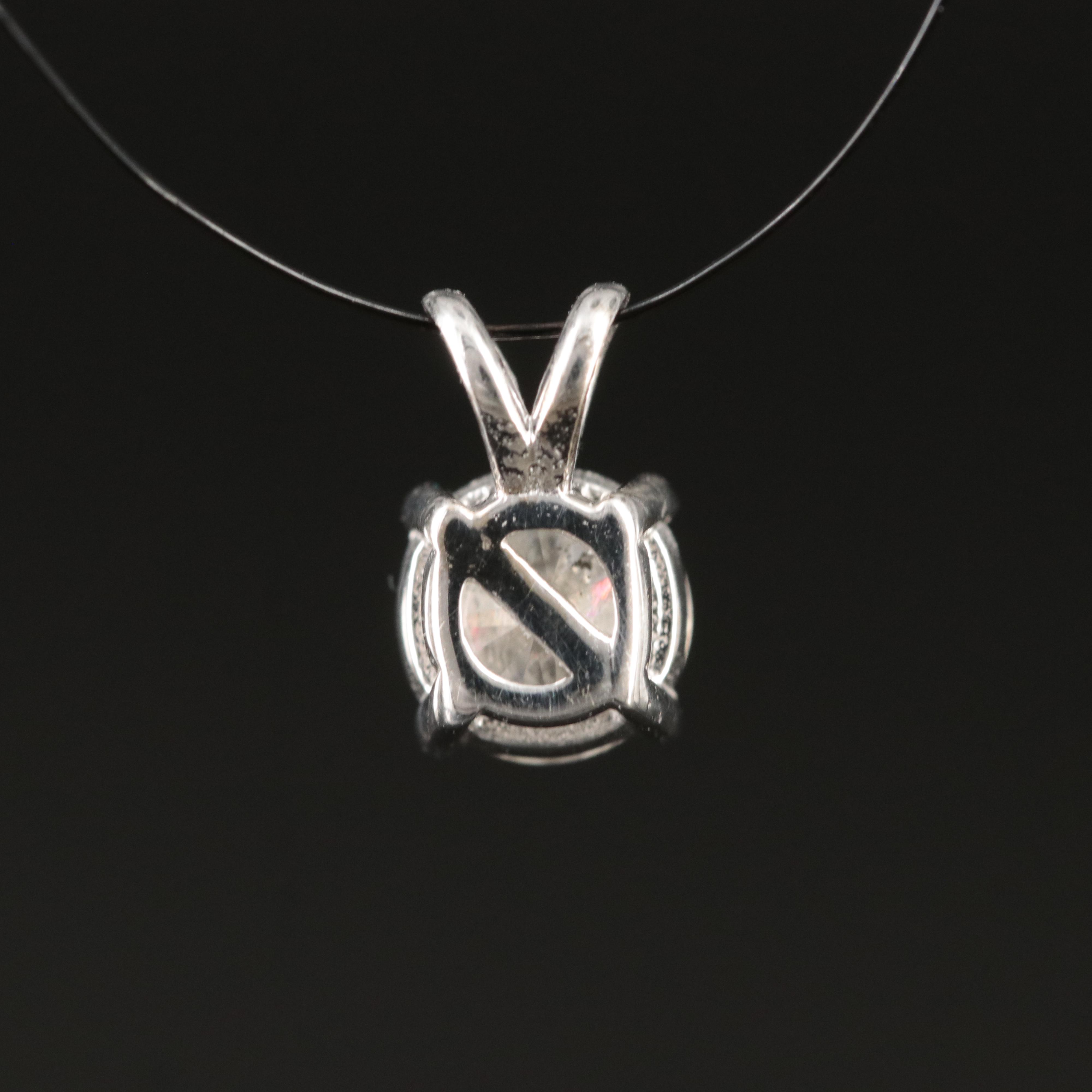 14K 0.78 CT Diamond Solitaire Pendant