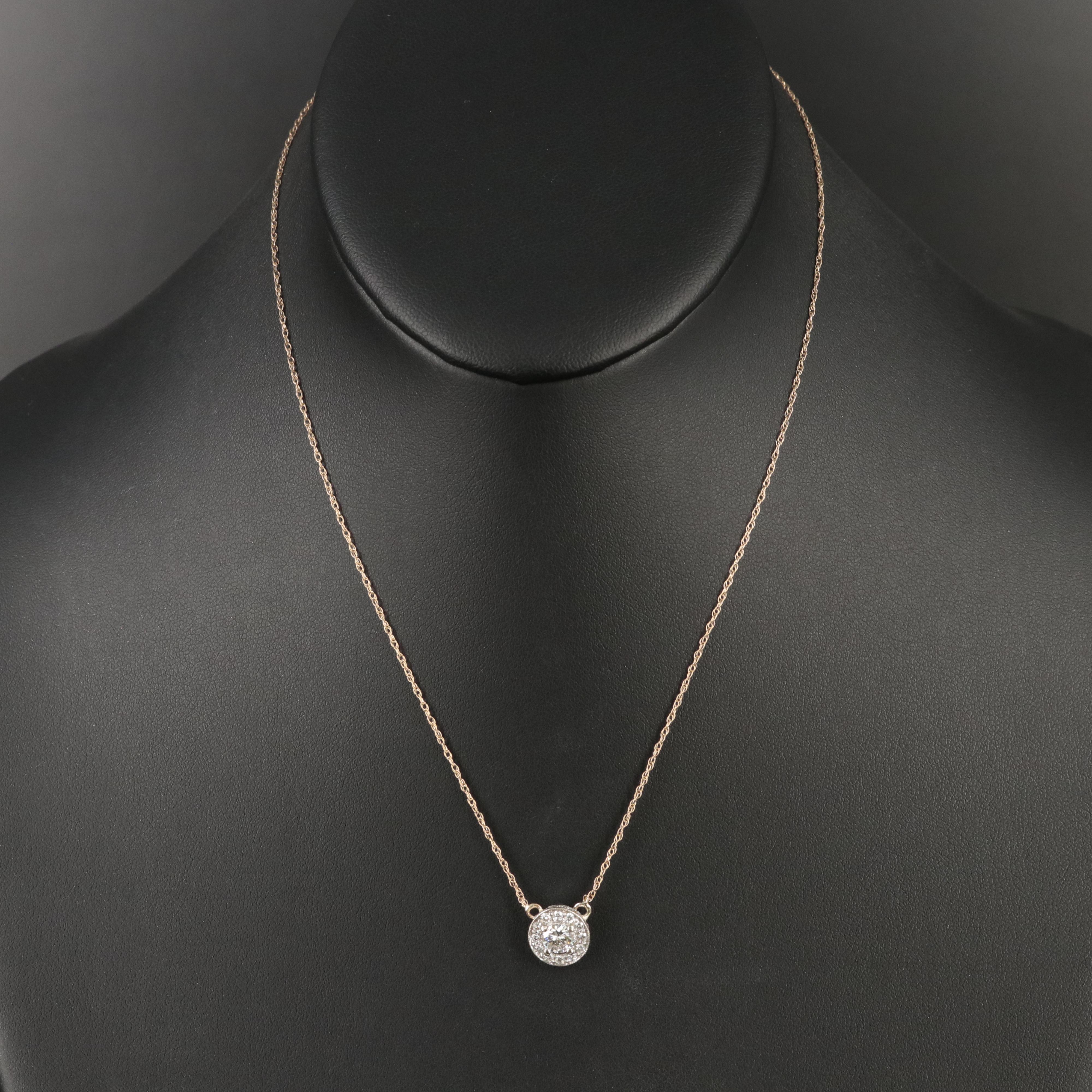 14K 0.66 CTW Diamond Necklace