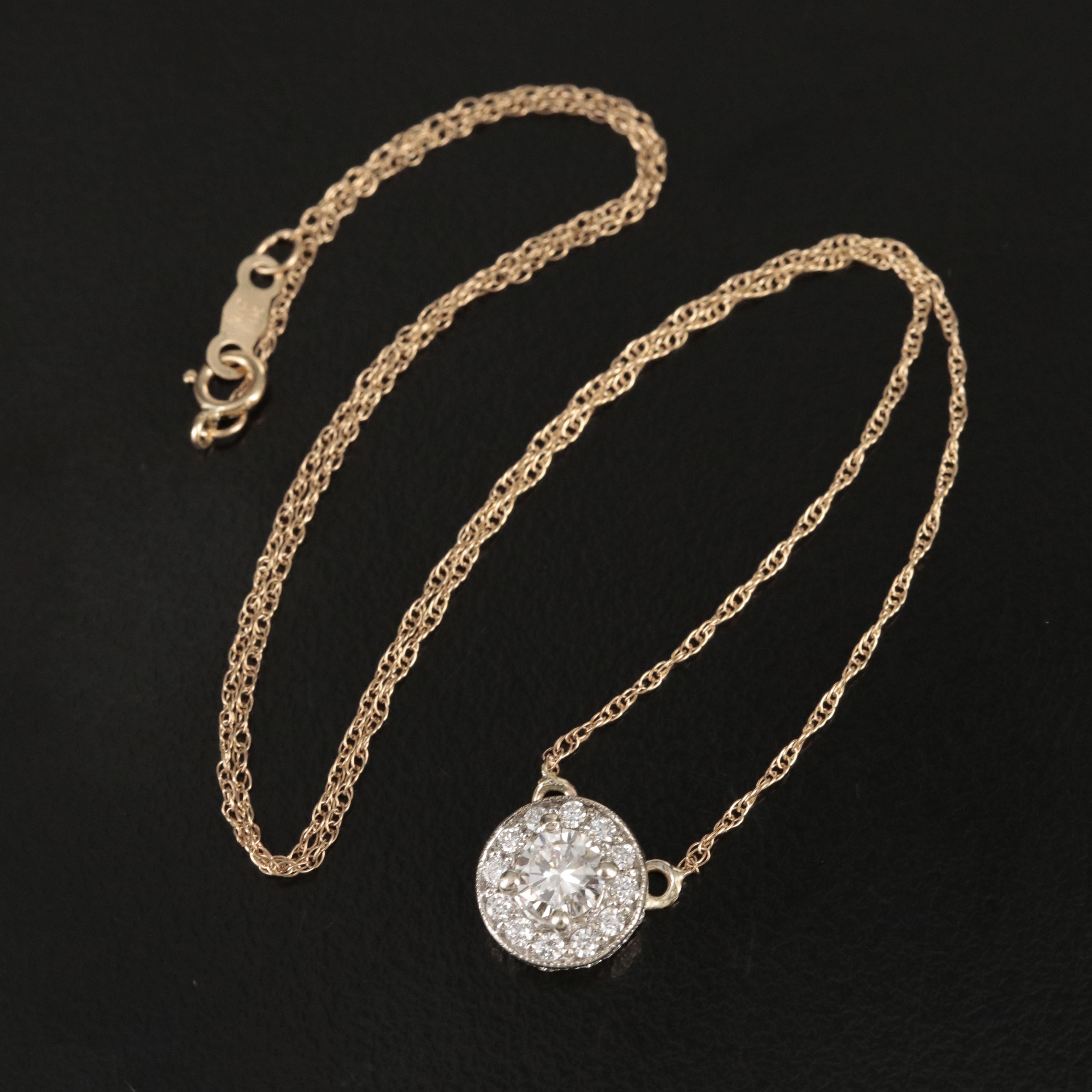 14K 0.66 CTW Diamond Necklace