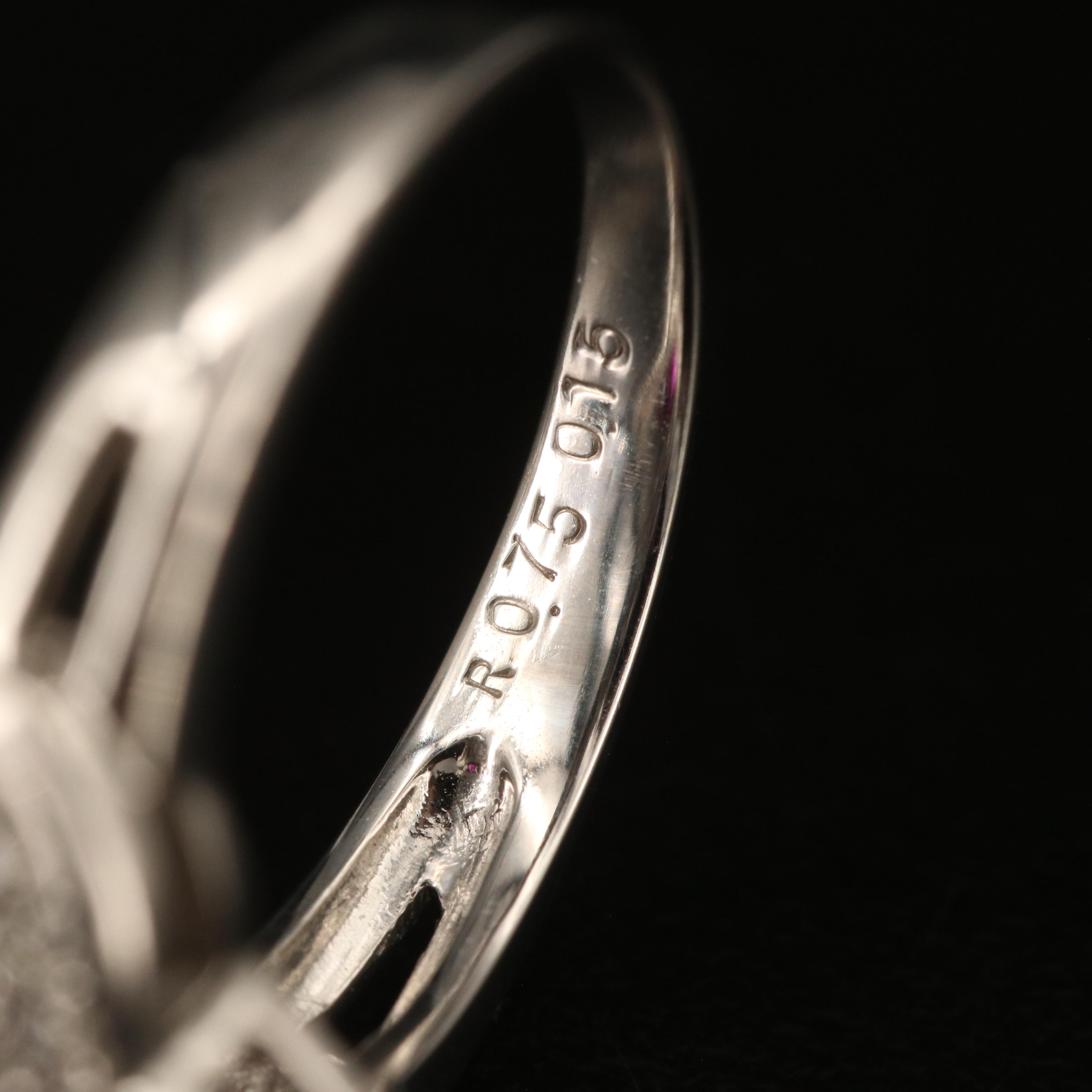 Platinum Ruby and Diamond Ring