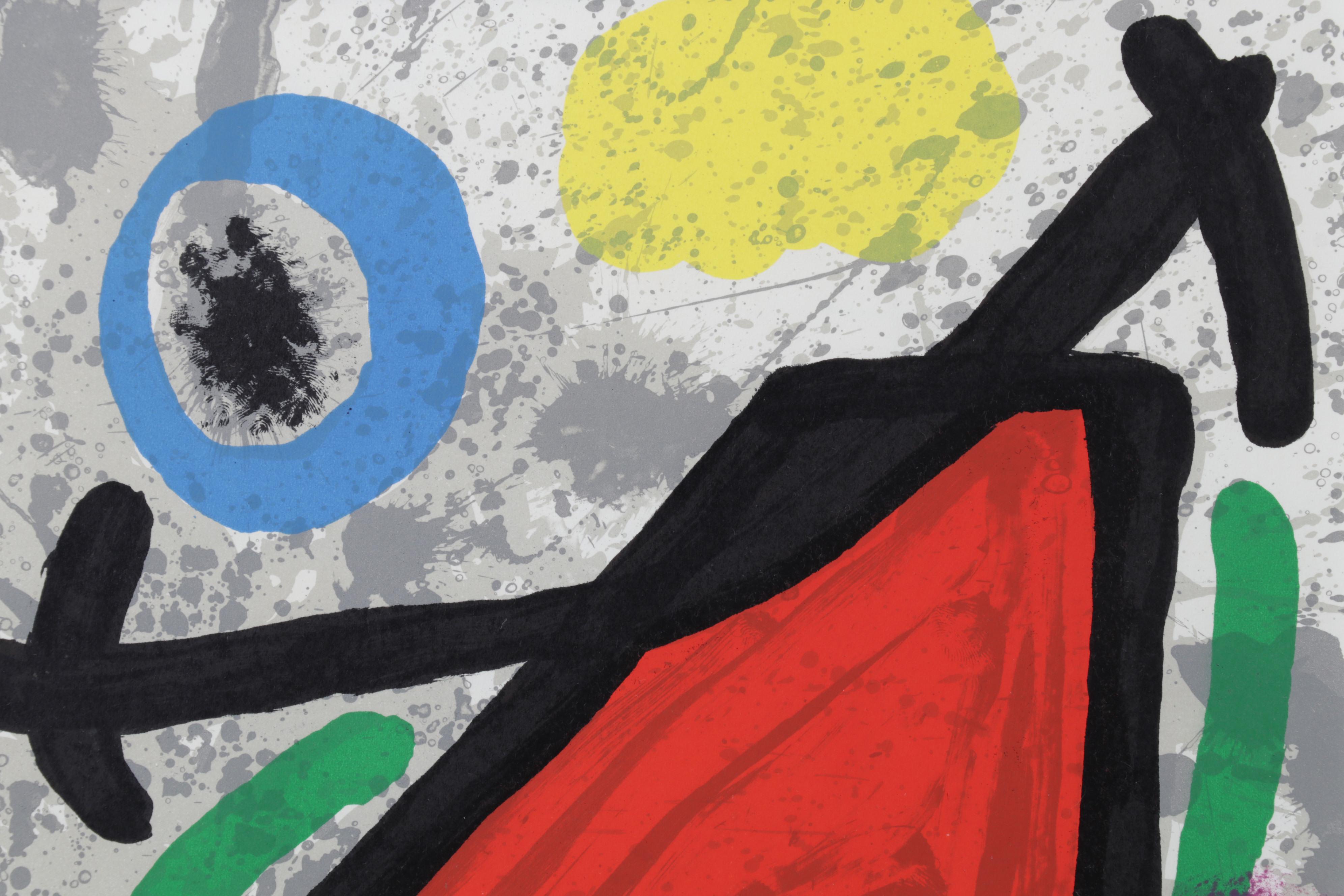 Joan Miró Color Lithograph for "Derrière le Miroir," 1970