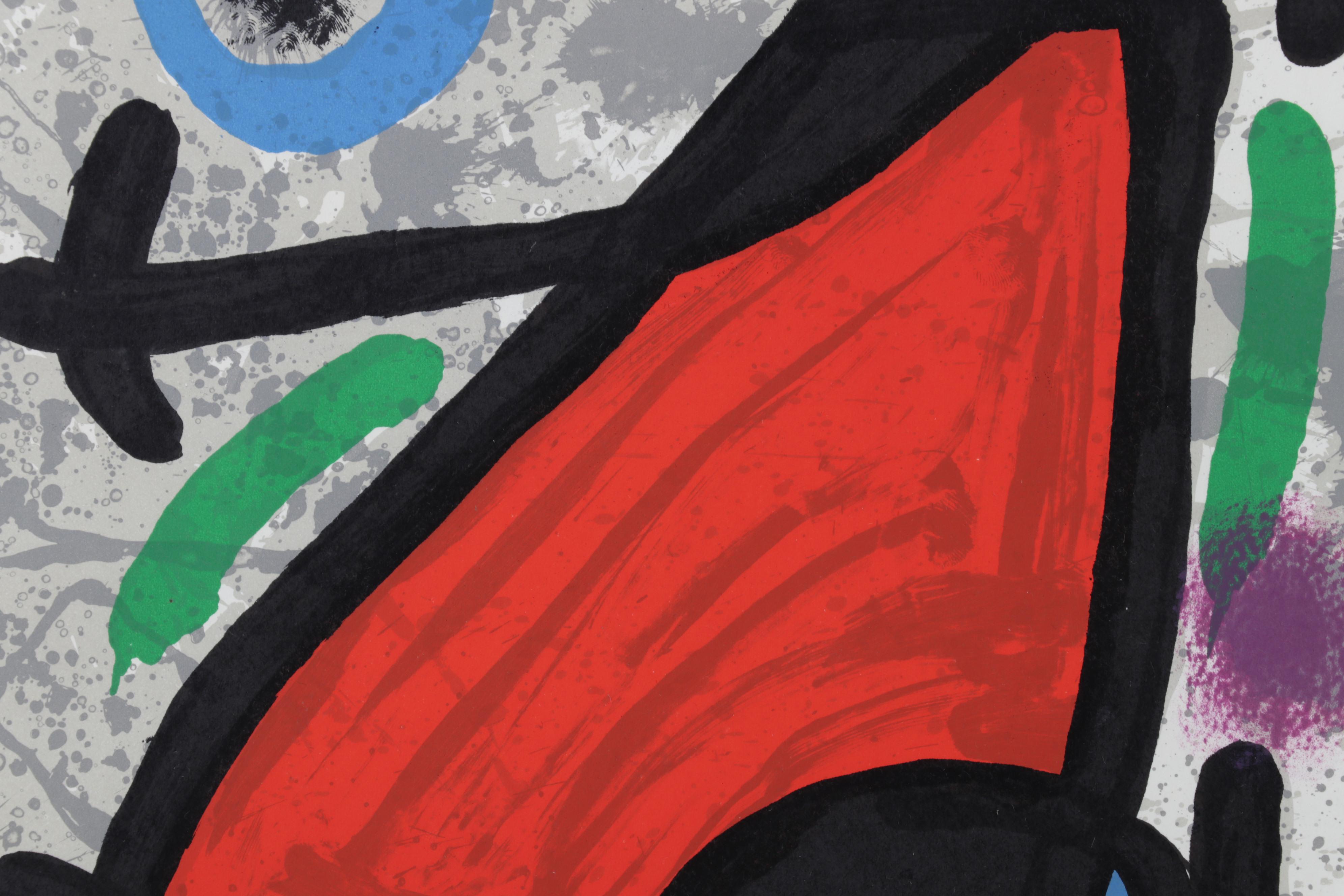 Joan Miró Color Lithograph for "Derrière le Miroir," 1970