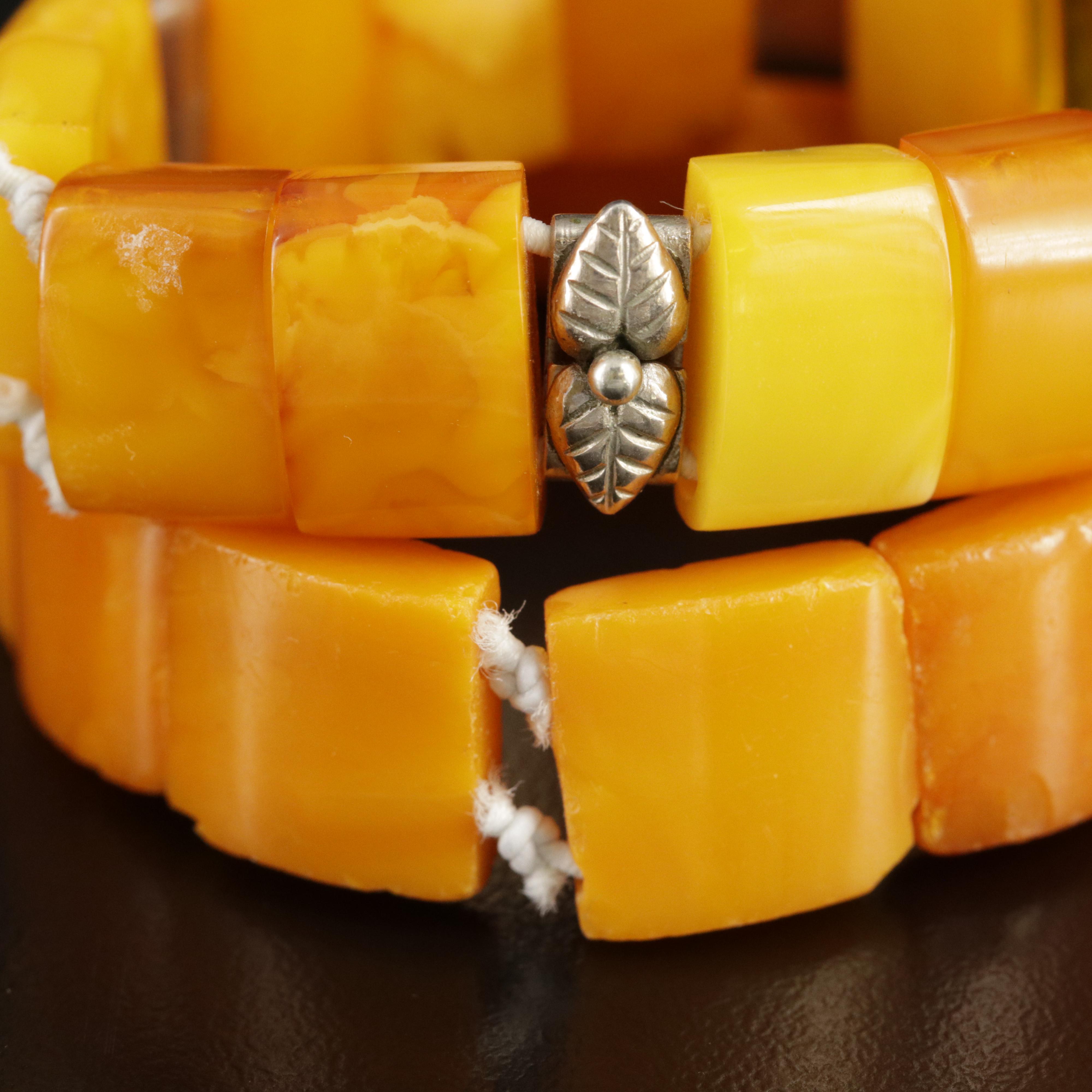 Amber and Copal Bracelets