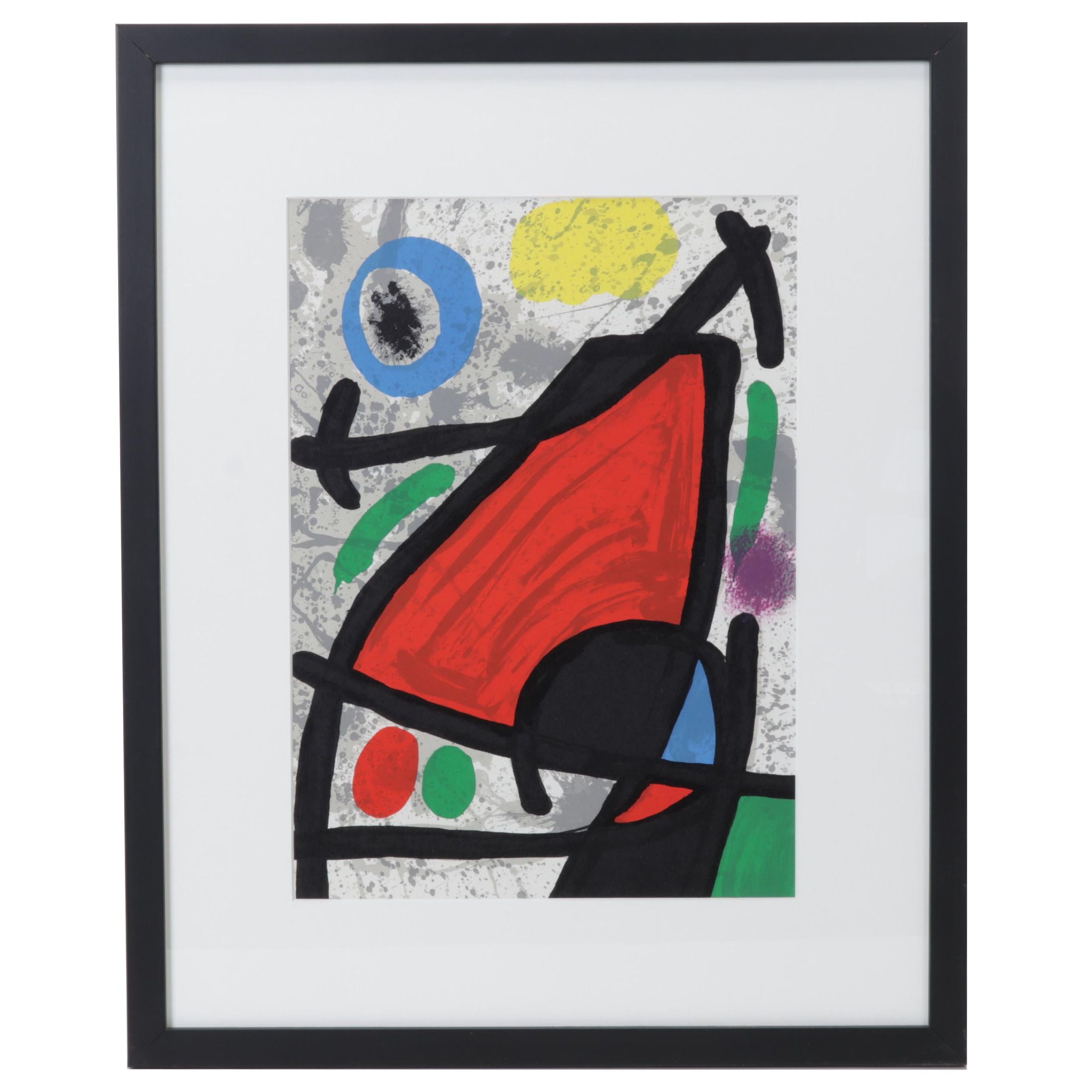 Joan Miró Color Lithograph for "Derrière le Miroir," 1970