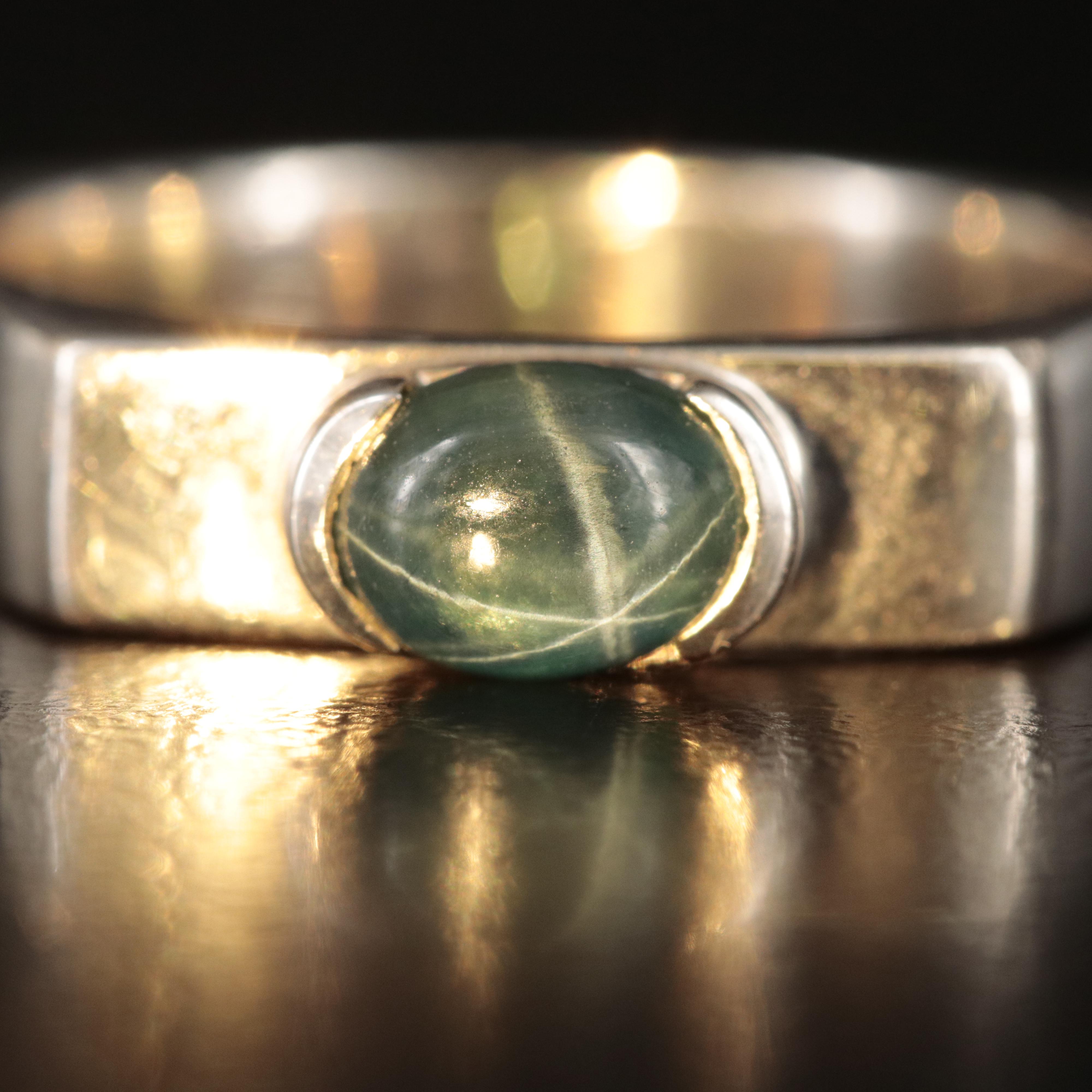 Sterling Star Sapphire Ring