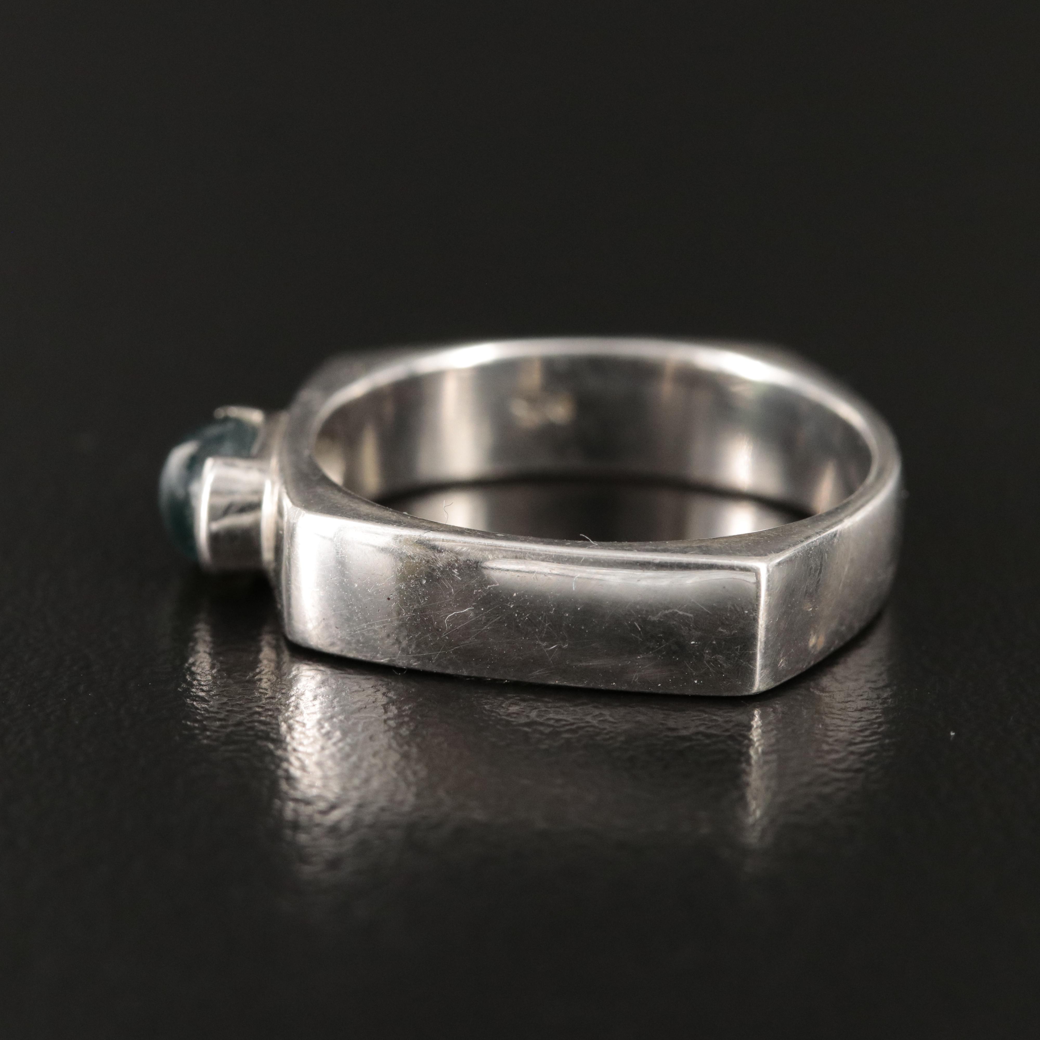 Sterling Star Sapphire Ring