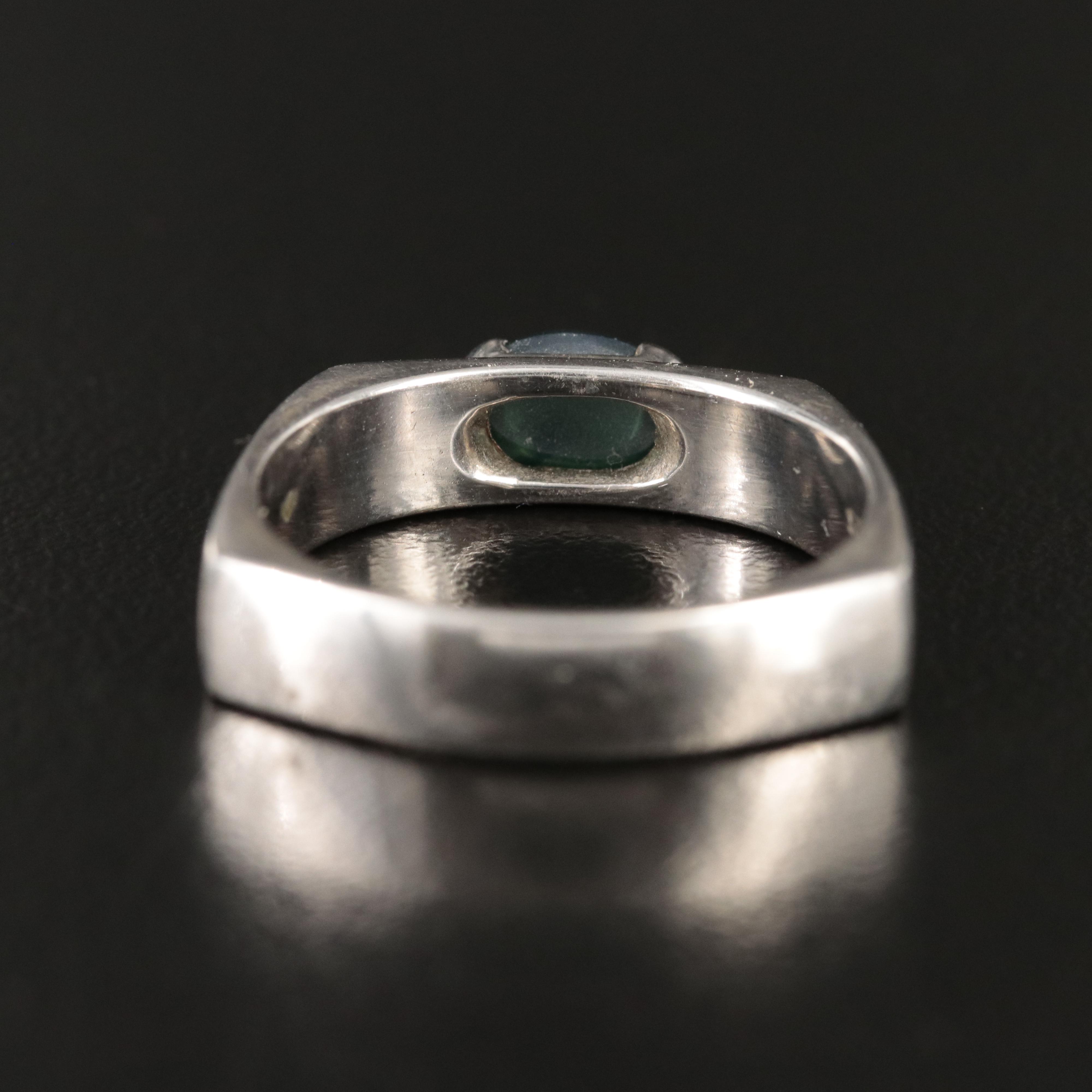 Sterling Star Sapphire Ring