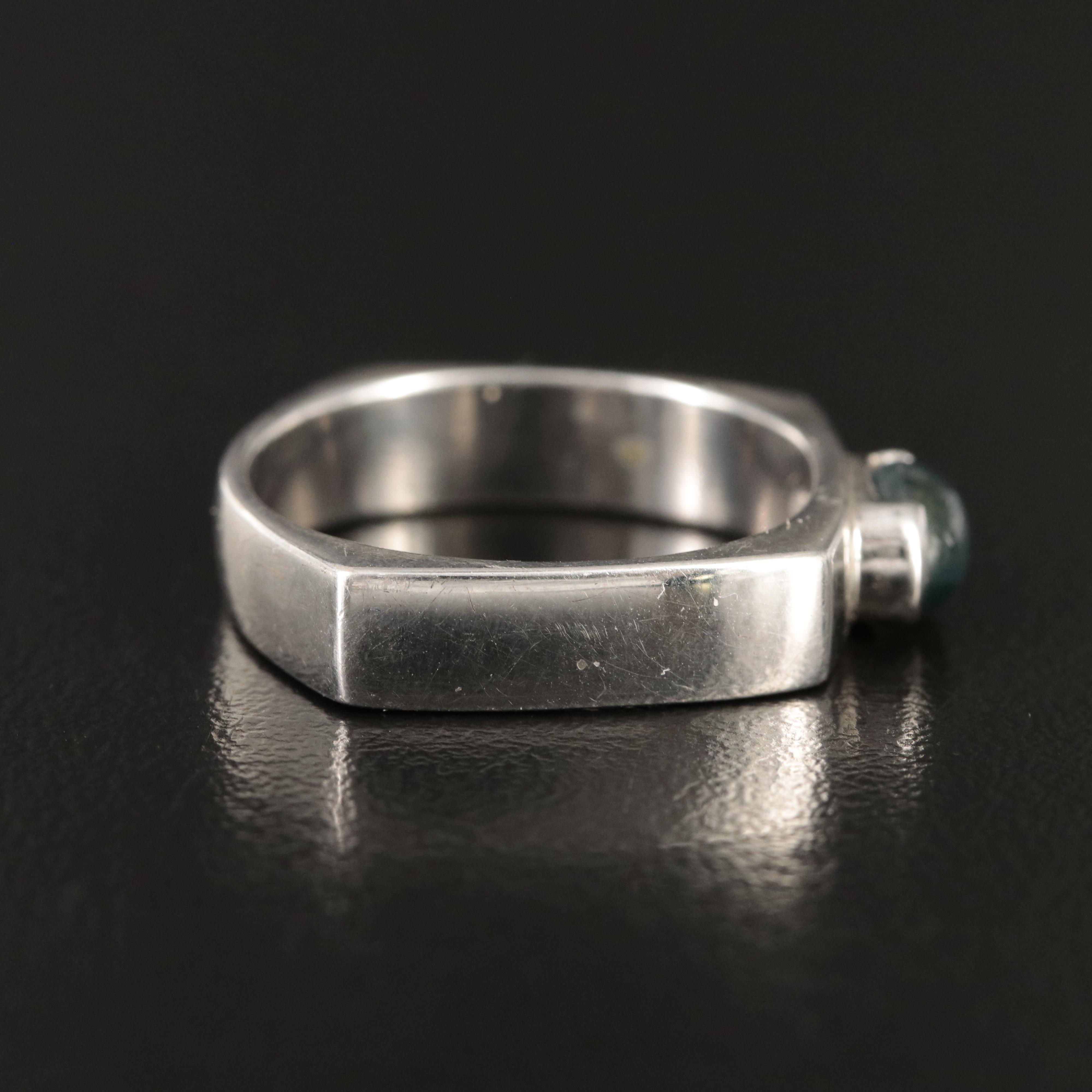 Sterling Star Sapphire Ring