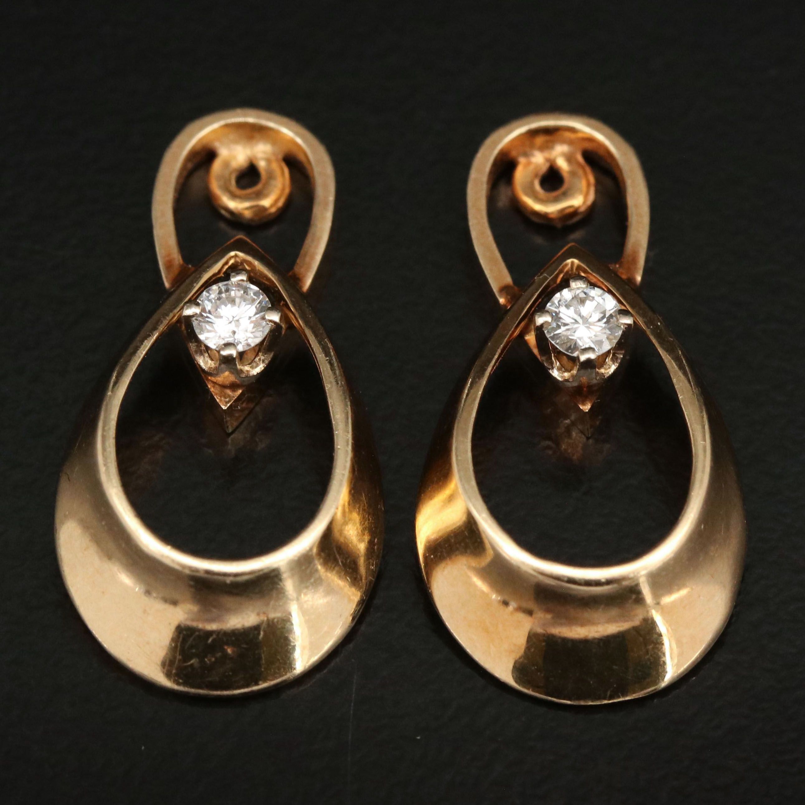 14K 0.20 CTW Diamond Earring Enhancers