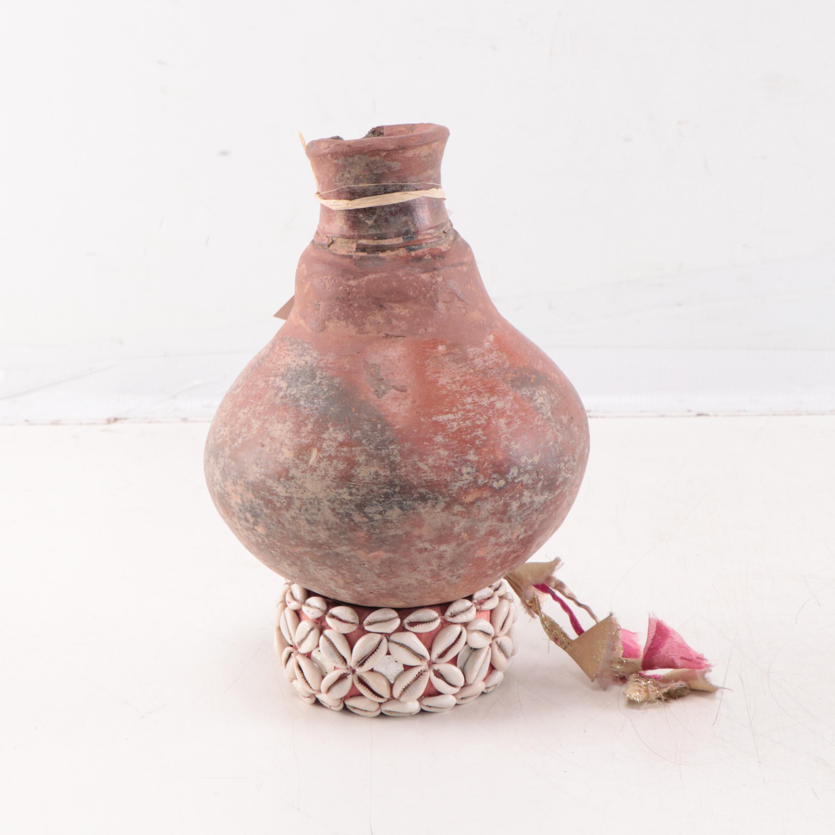 Djenné Clay Pouring Vessel, Circa 1000 AD, Restored