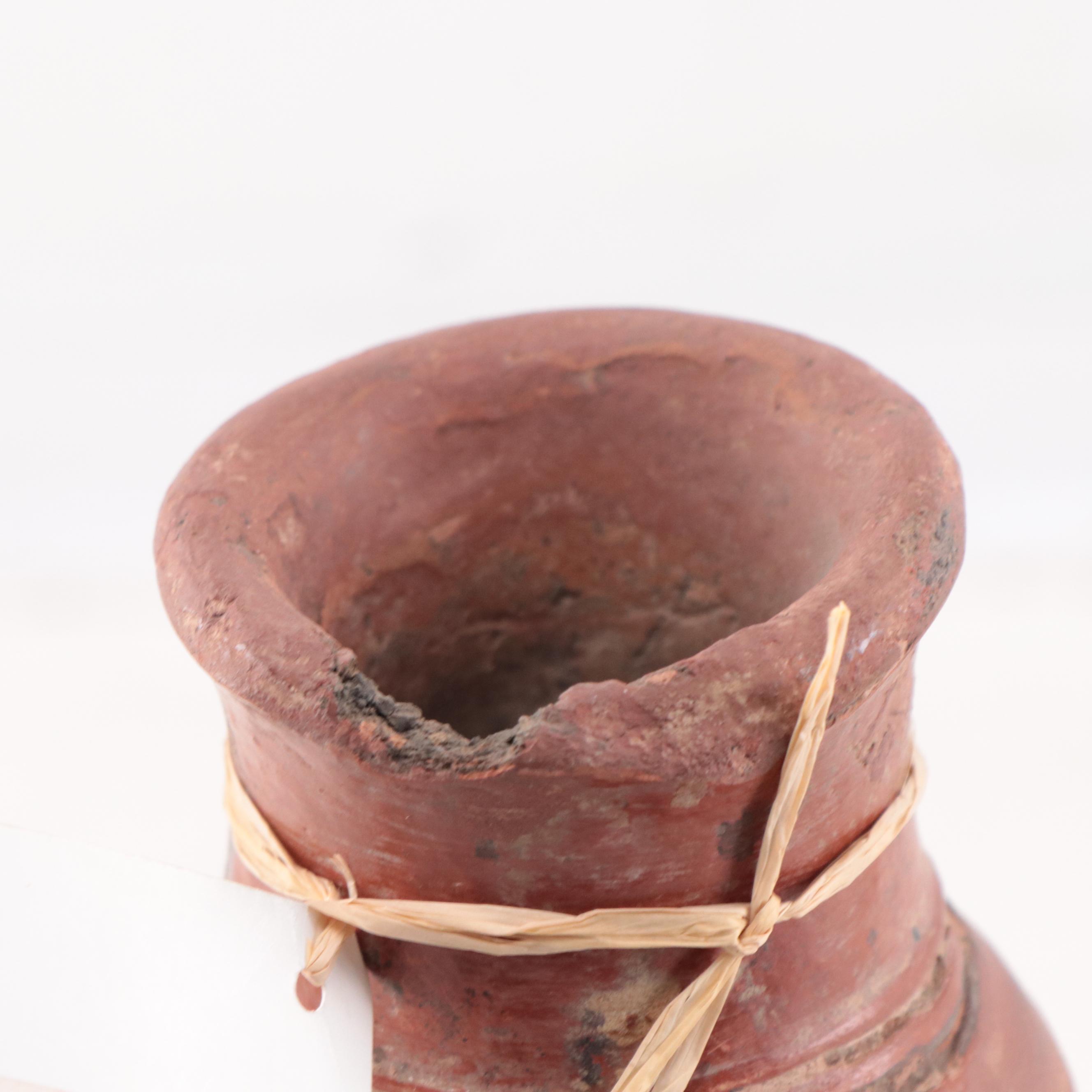 Djenné Clay Pouring Vessel, Circa 1000 AD, Restored